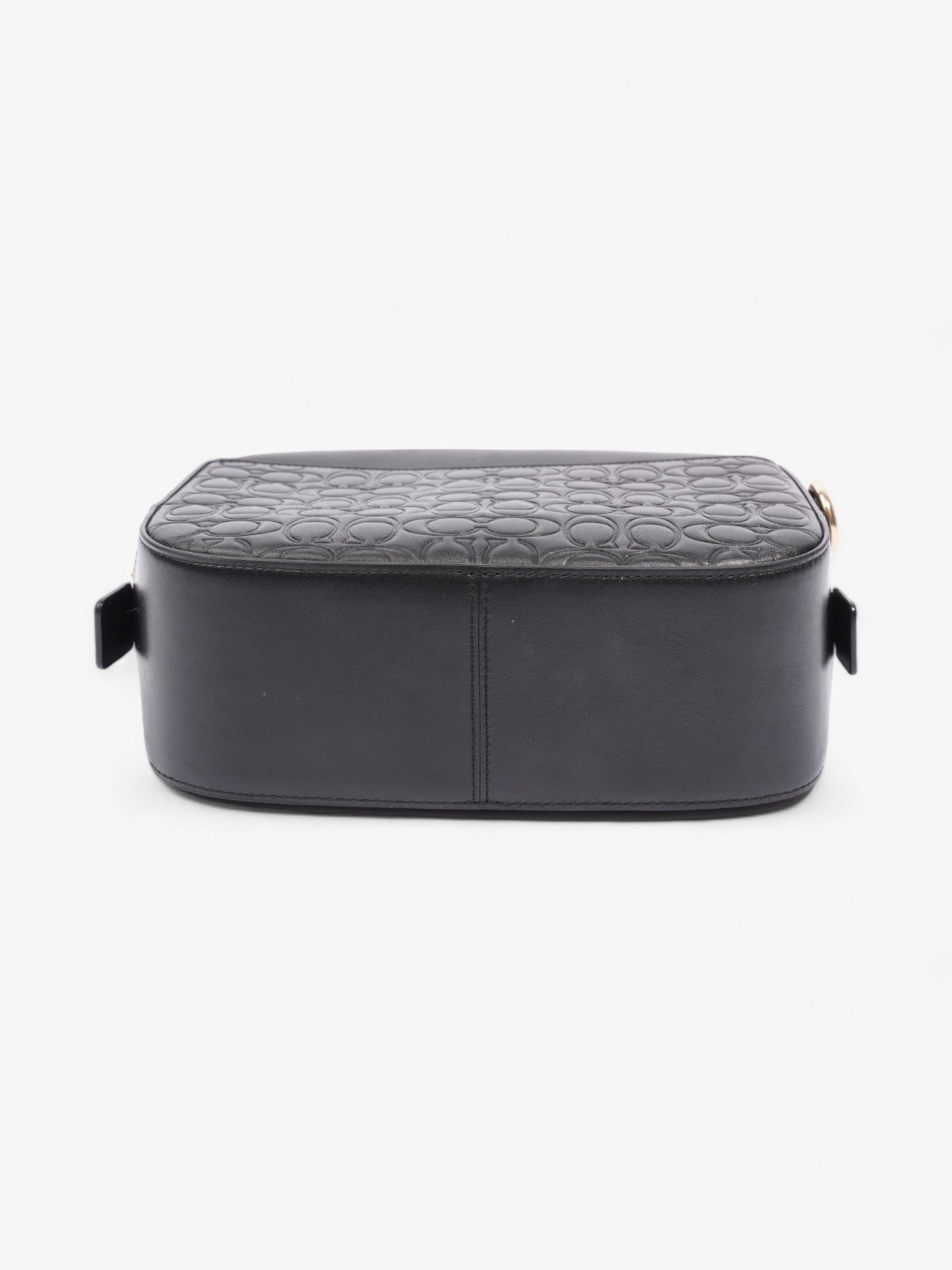 Coach Camera Bag Black Leather