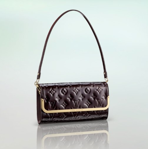 Louis Vuitton Amarante Monogram Vernis Rossmore MM Clutch