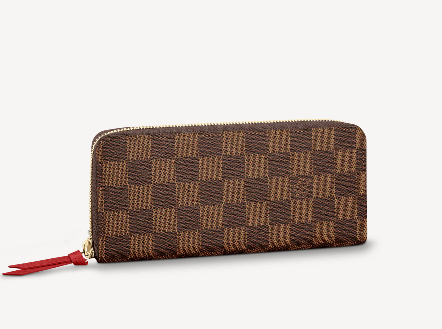 GLM-CLÃ‰MENCE WALLET DAMIER EBENY CHERRY