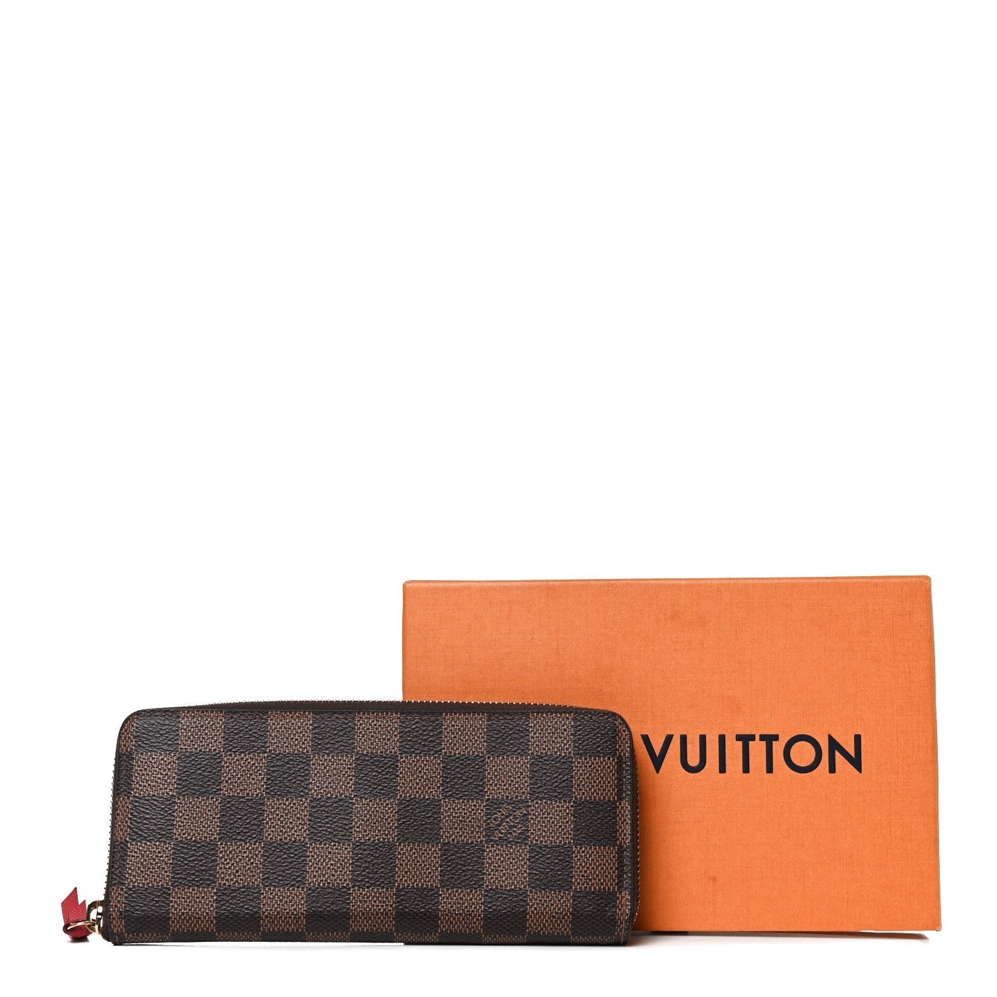 GLM-CLÃ‰MENCE WALLET DAMIER EBENY CHERRY
