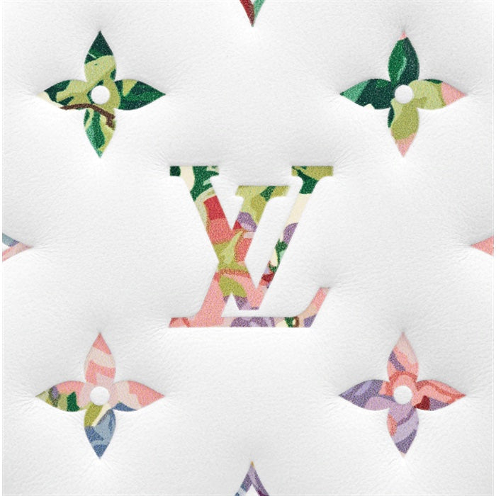 LOUIS VUITTON MULTICOLOR FLOWER MONOGRAM EMBOSSED LAMBSKIN COUSSIN PM BAG