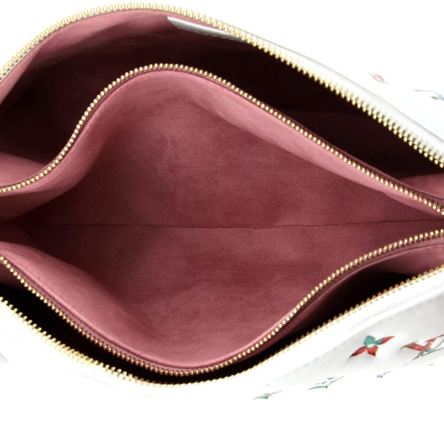 LOUIS VUITTON MULTICOLOR FLOWER MONOGRAM EMBOSSED LAMBSKIN COUSSIN PM BAG
