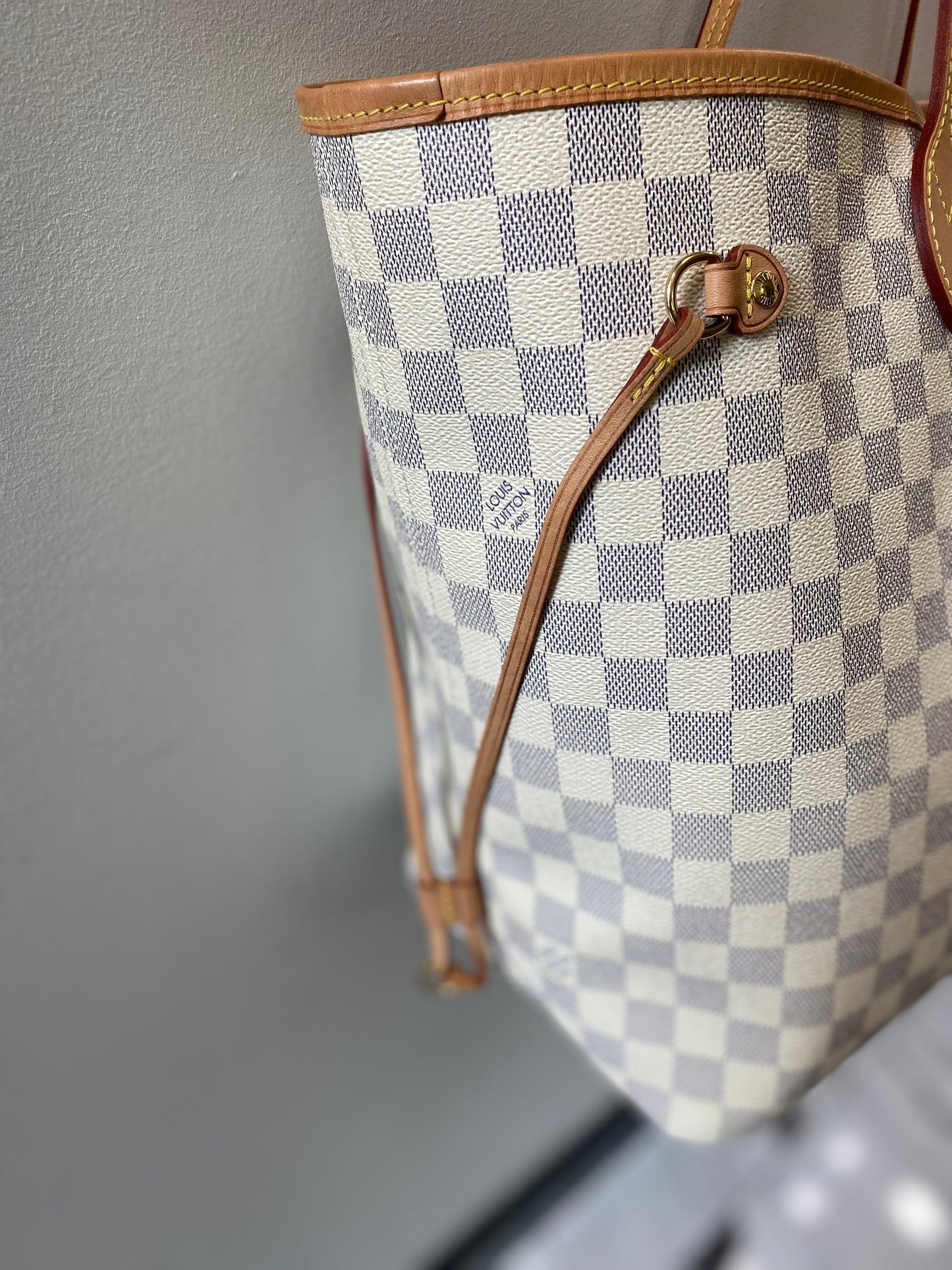 LOUIS VUITTON DAMIER AZUR NEVERFULL GM TOTE BAG