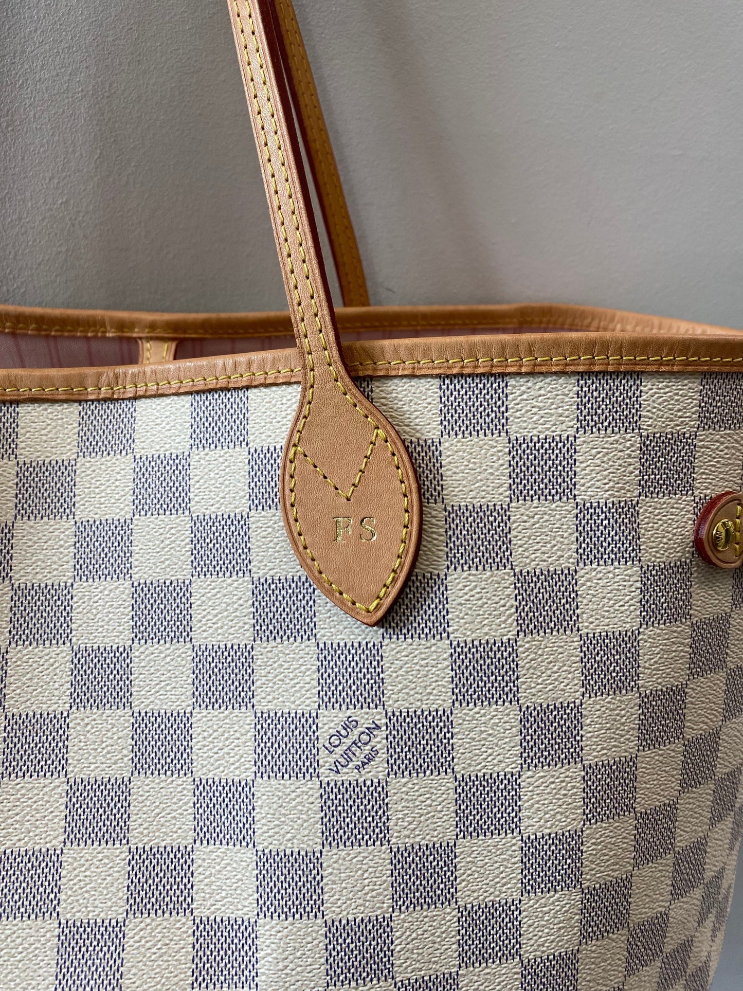 LOUIS VUITTON DAMIER AZUR NEVERFULL GM TOTE BAG