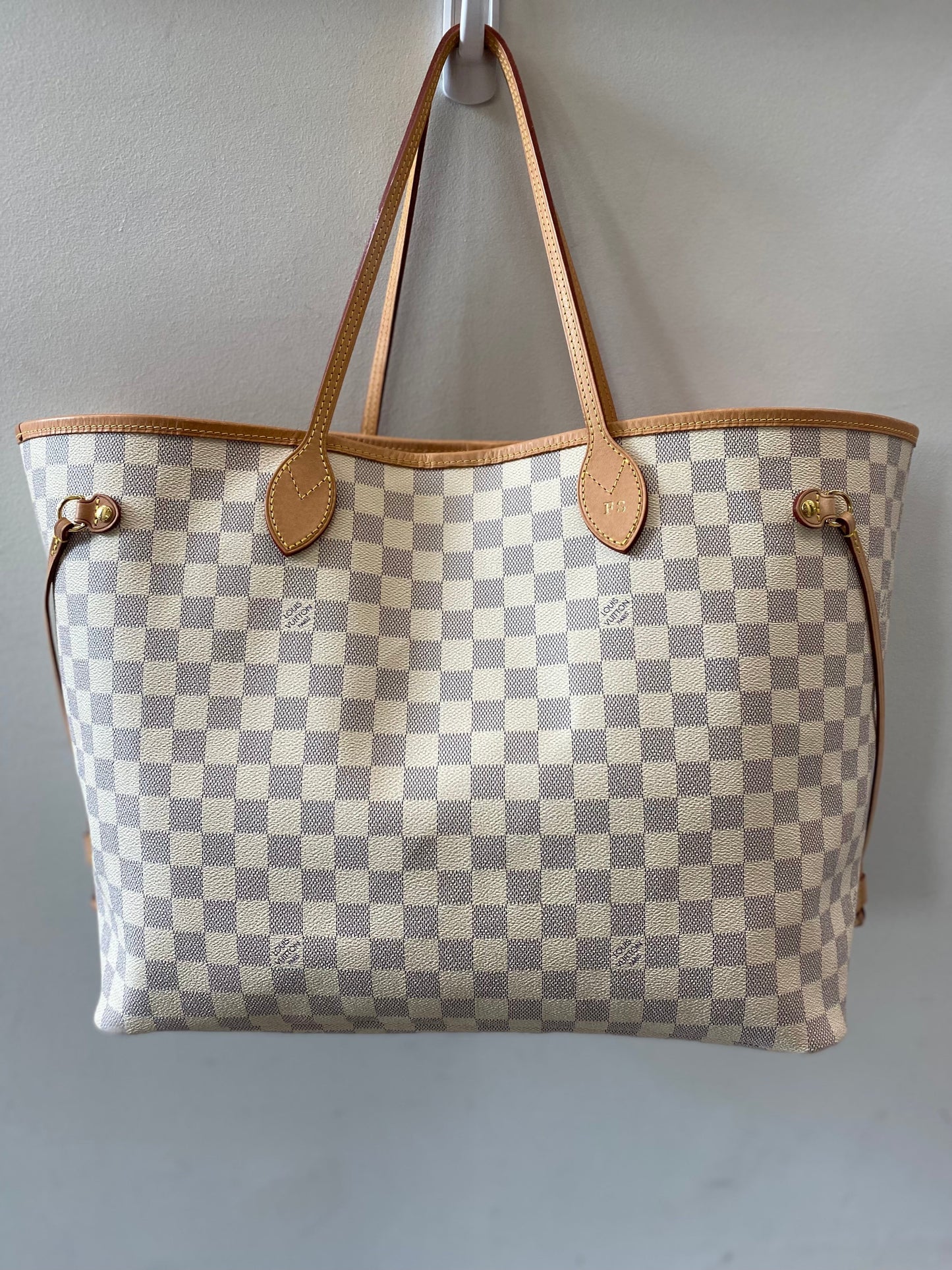 LOUIS VUITTON DAMIER AZUR NEVERFULL GM TOTE BAG