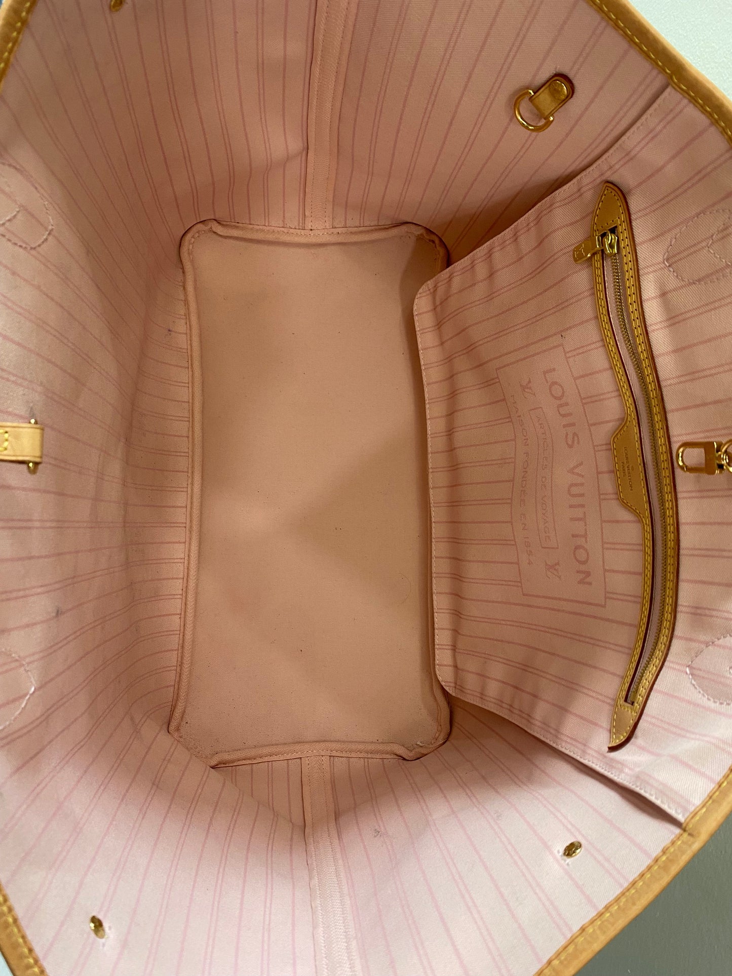 LOUIS VUITTON DAMIER AZUR NEVERFULL GM TOTE BAG