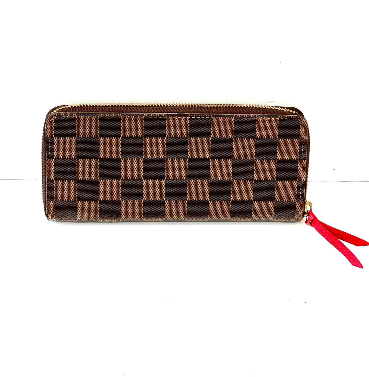 LOUIS VUITTON DAMIER EBENE CLÉMENCE WALLET CHERRY