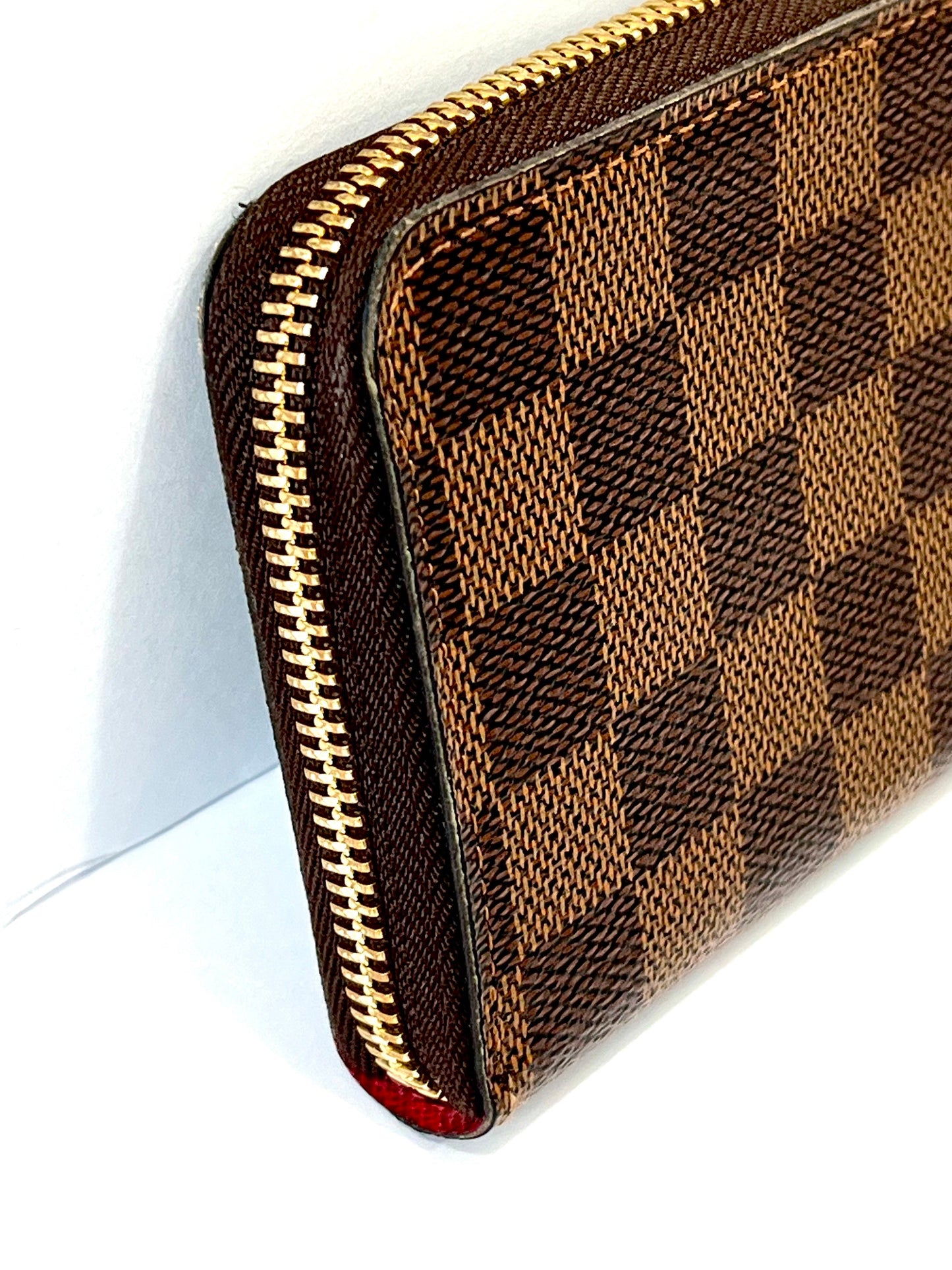 LOUIS VUITTON DAMIER EBENE CLÉMENCE WALLET CHERRY