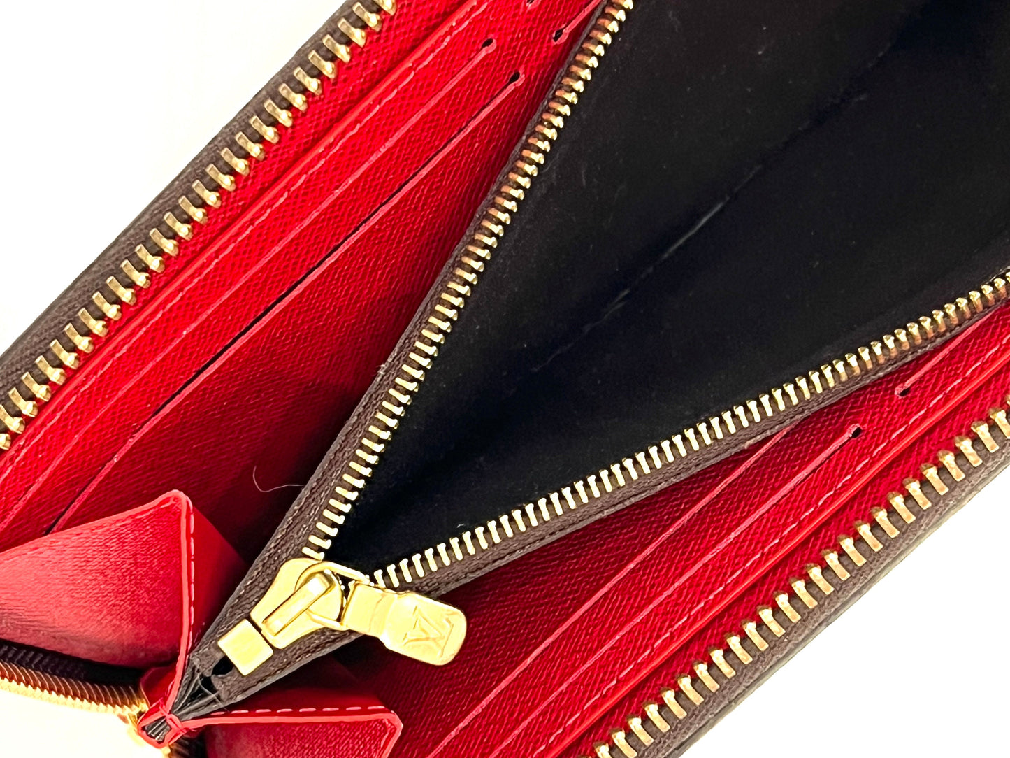 LOUIS VUITTON DAMIER EBENE CLÉMENCE WALLET CHERRY