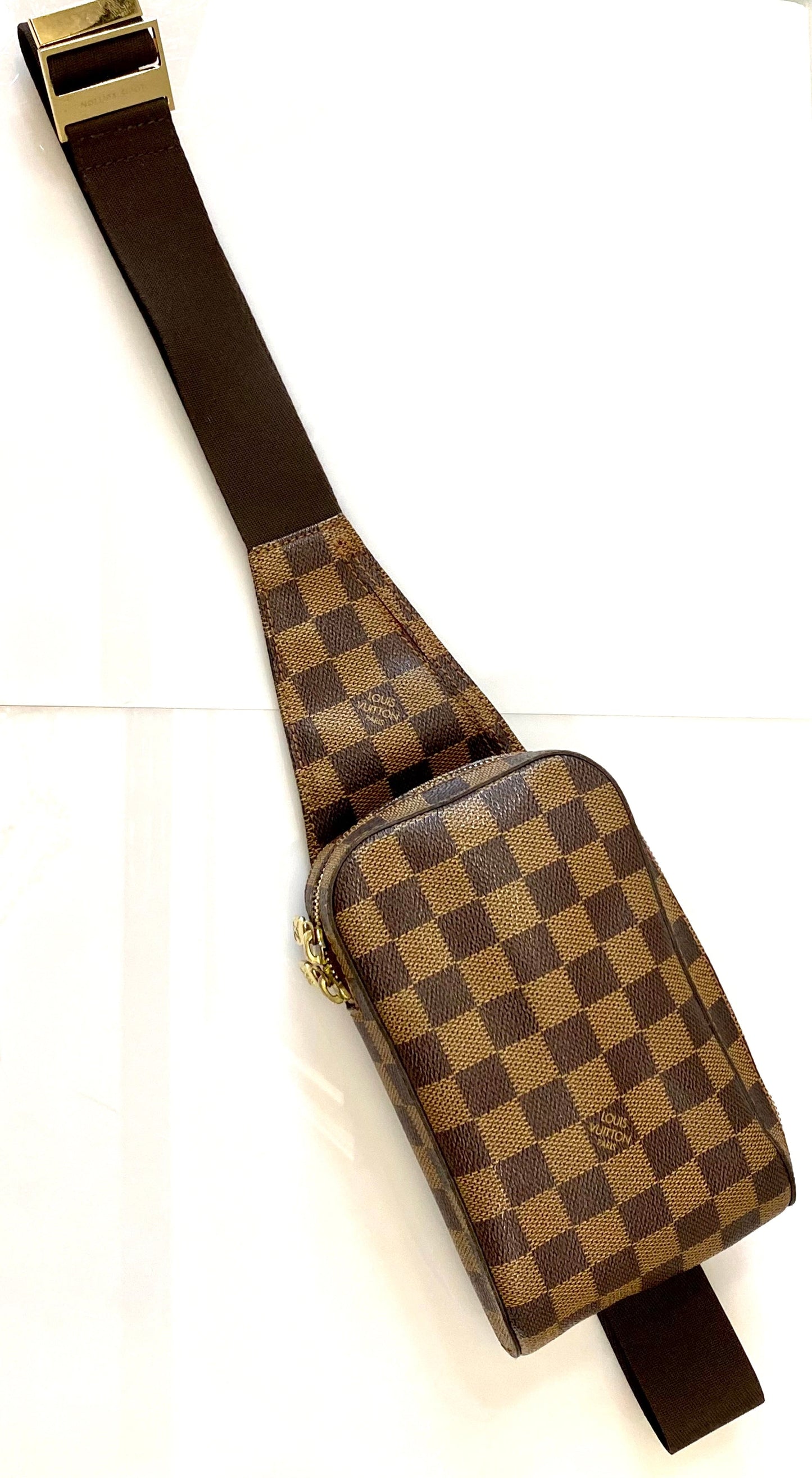 LOUIS VUITTON DAMIER EBENE GERONIMOS CROSSBODY BAG