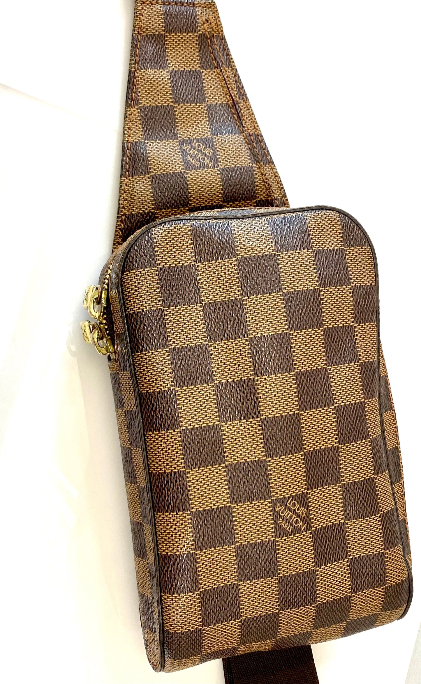 LOUIS VUITTON DAMIER EBENE GERONIMOS CROSSBODY BAG