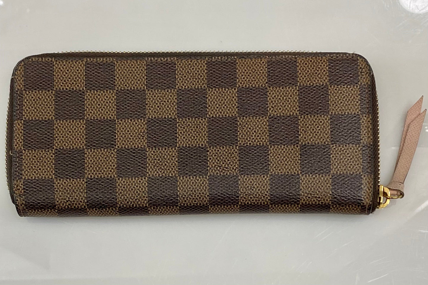 LOUIS VUITTON PORTEFEUILLE CLÉMENCE WALLET DAMIER EBENY ROSE BALLERINE