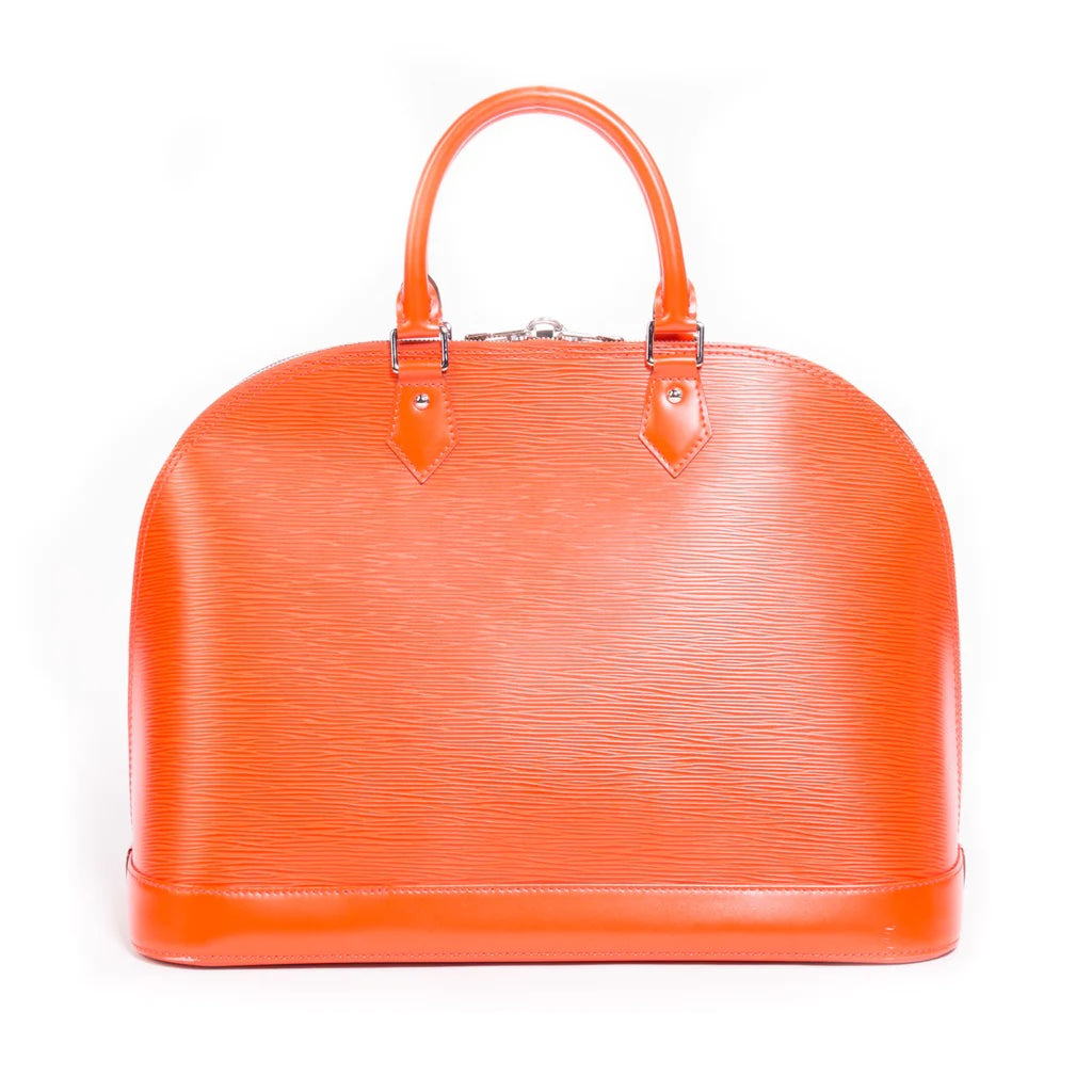 LOUIS VUITTON EPI LEATHER ALMA GM IN ORANGE