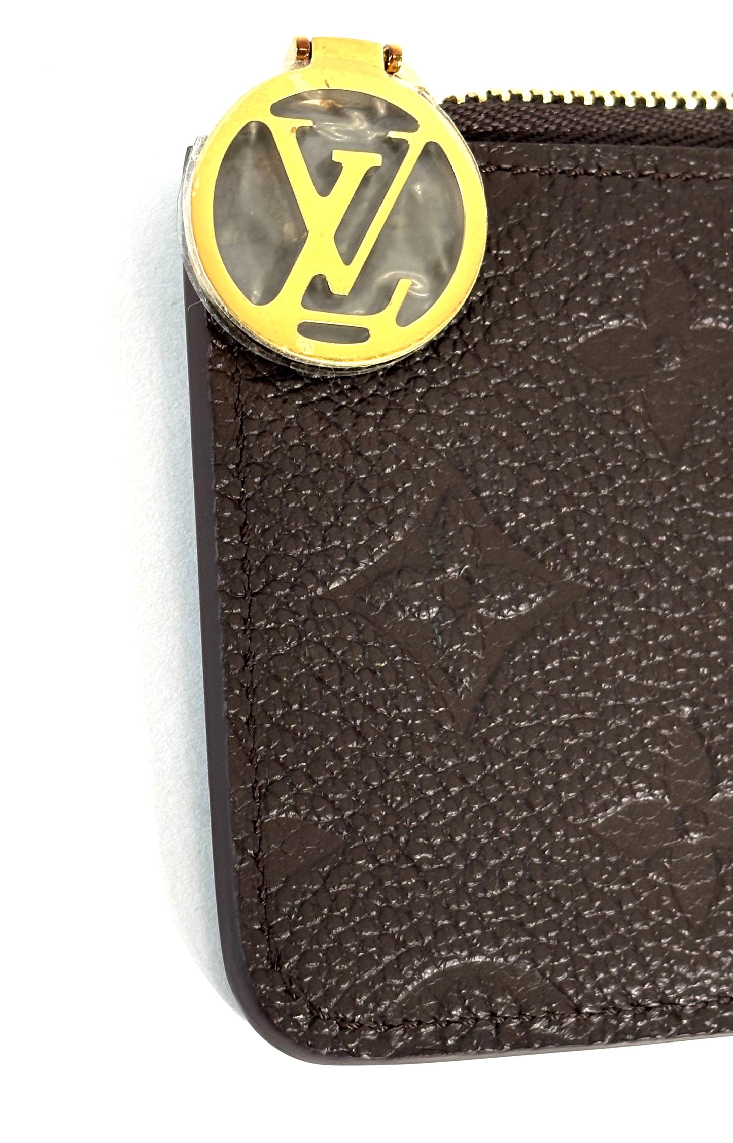 LOUIS VUITTON EMPREINTE LEATHER MONOGRAM ROMY CARD CASE