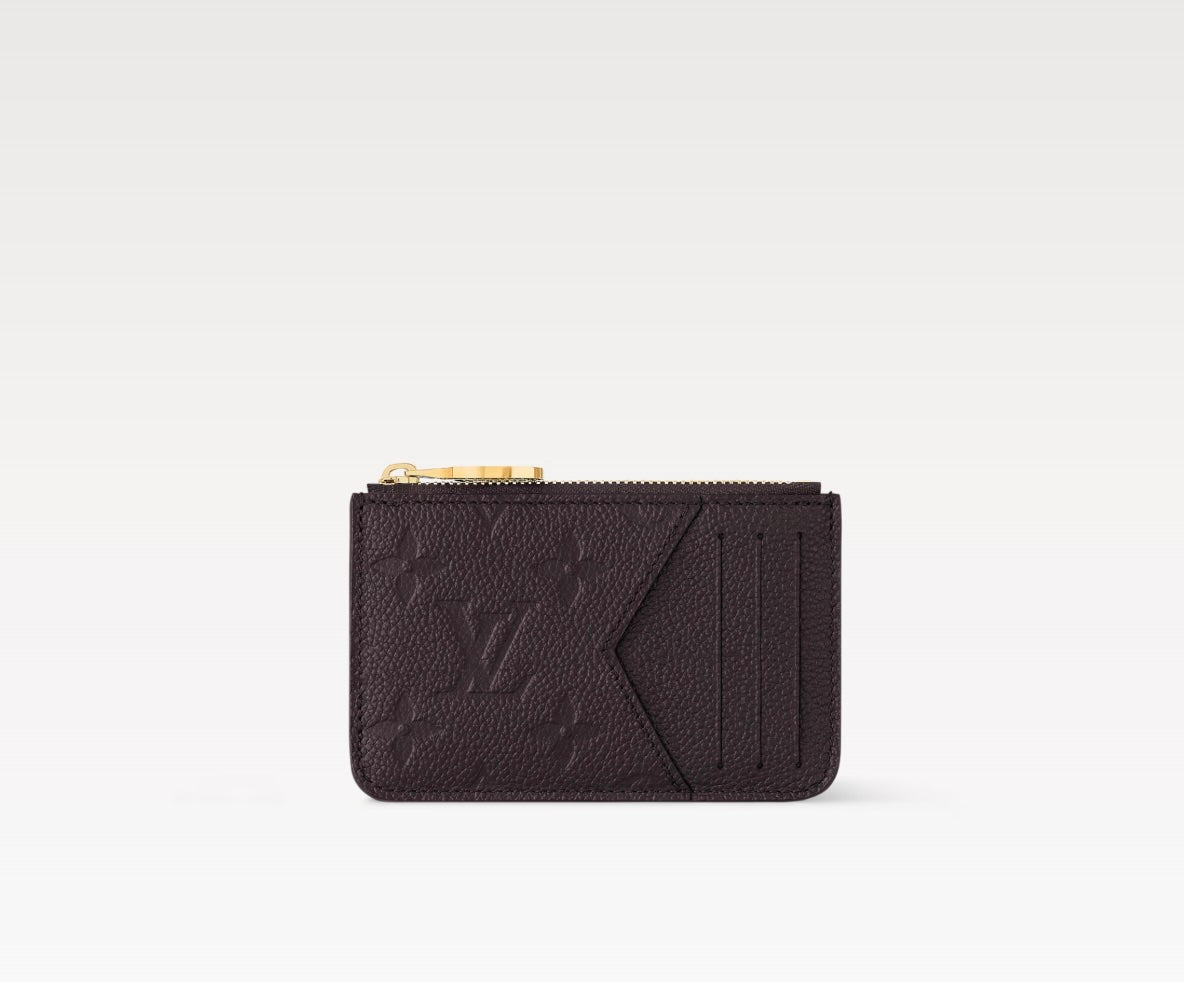 LOUIS VUITTON EMPREINTE LEATHER MONOGRAM ROMY CARD CASE