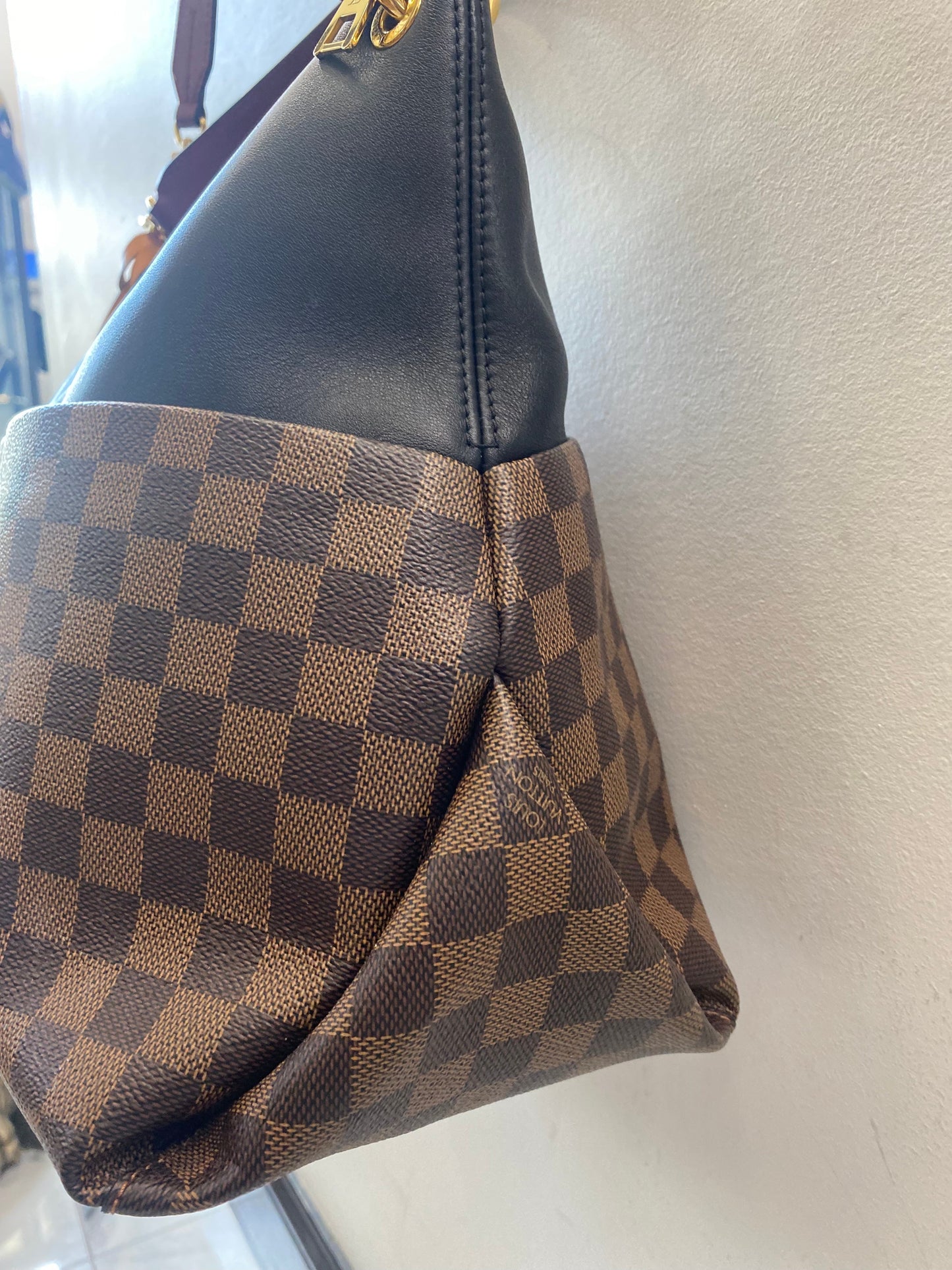 LOUIS VUITTON DAMIER EBENE MAIDA HOBO BAG NOIR