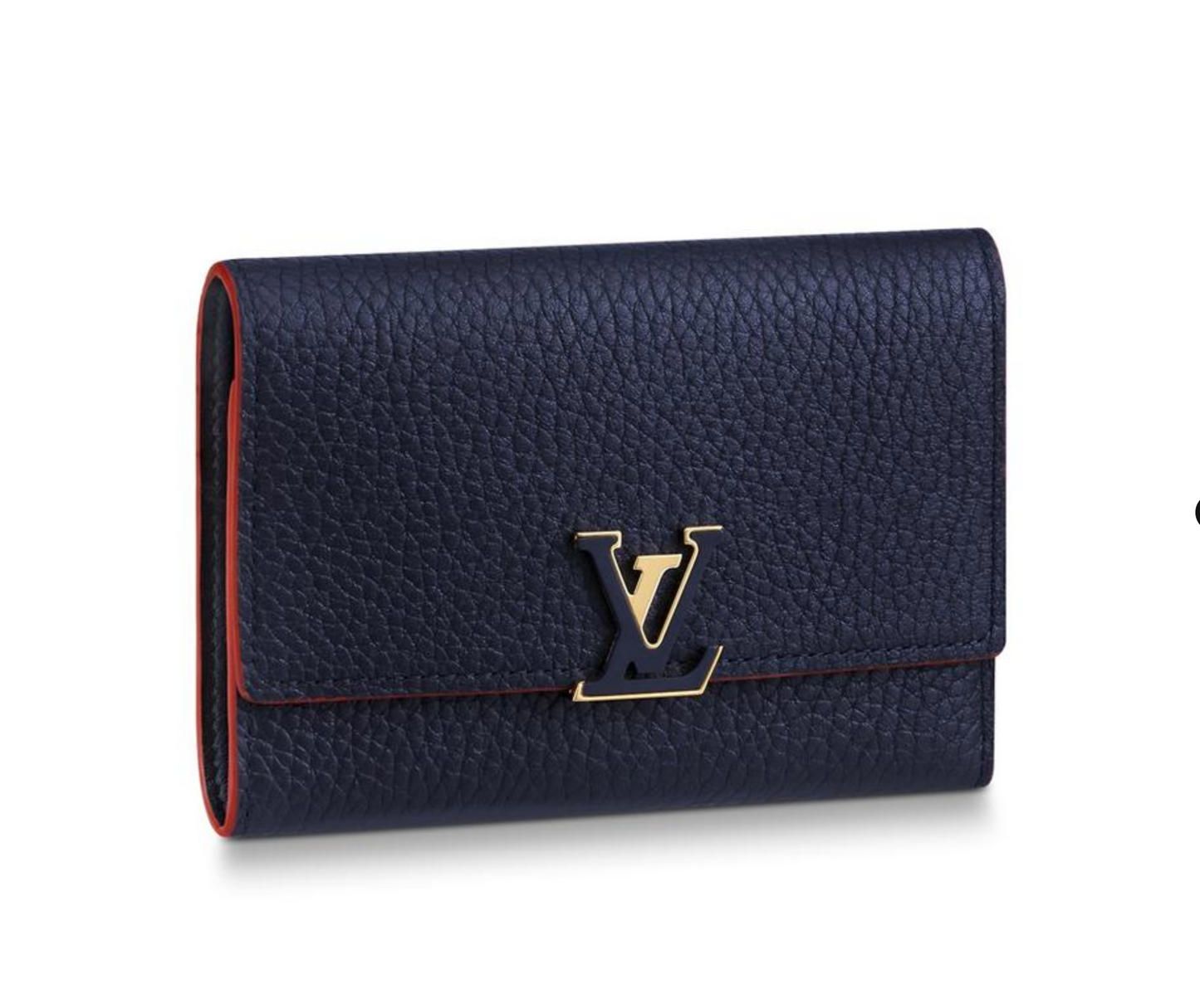 GLM-Marine Rouge Capucines Calfskin Wallet