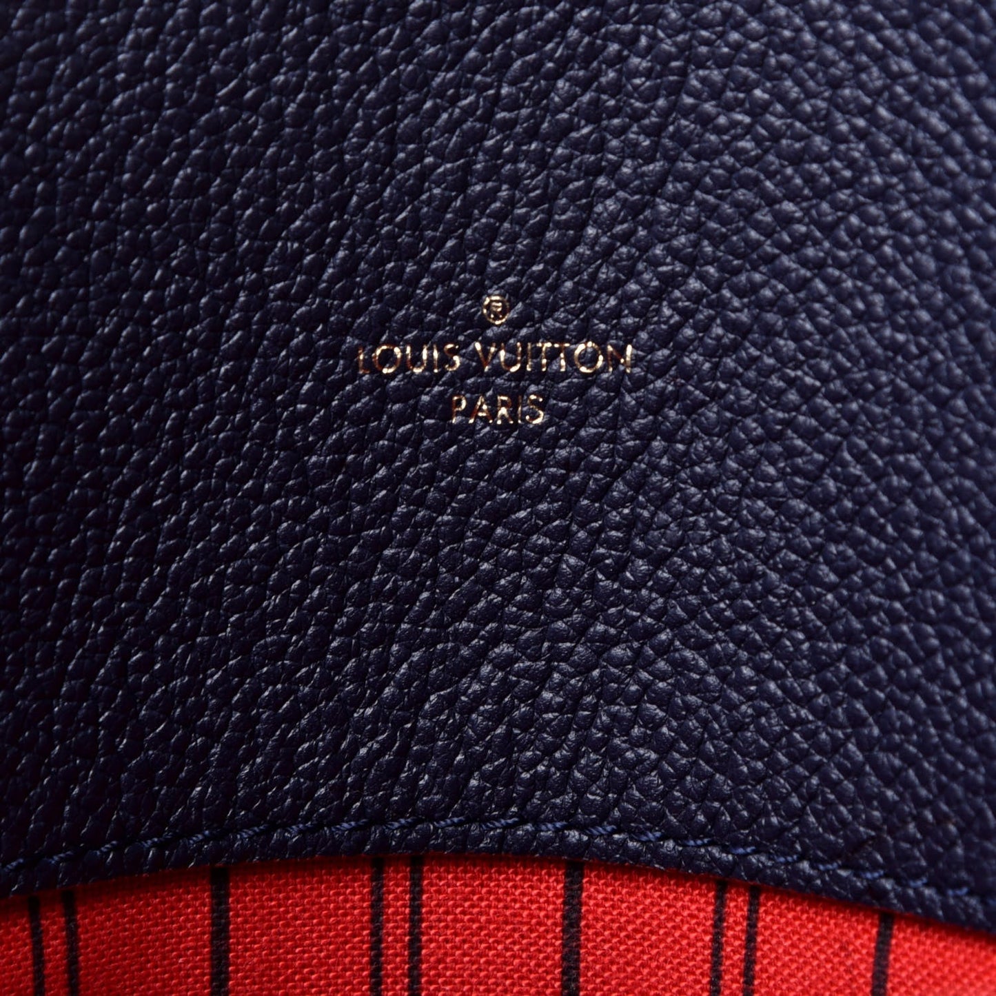 LOUIS VUITTON MONOGRAM EMPREINTE MÉLIE BAG MARINE ROUGE