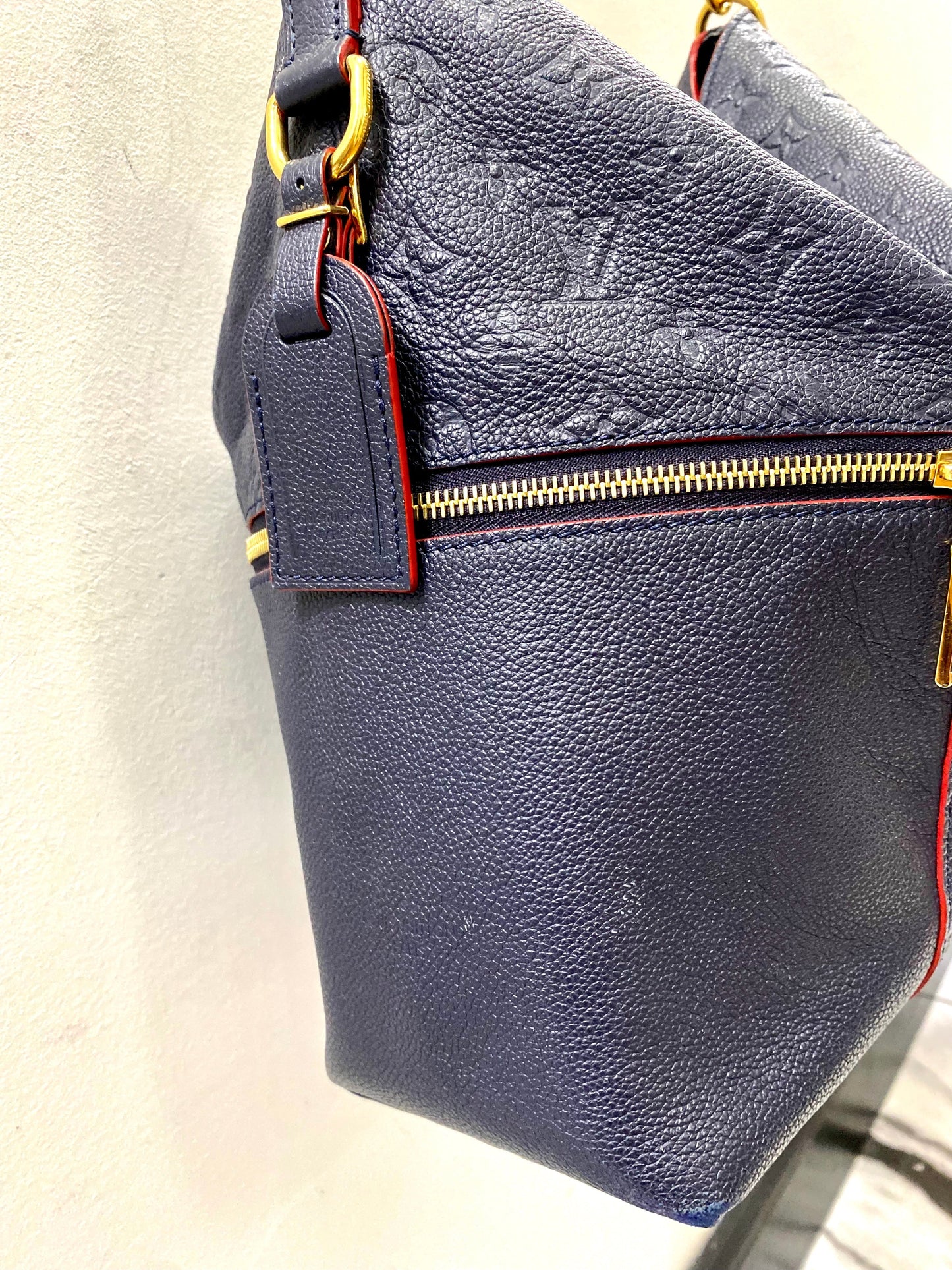 LOUIS VUITTON MONOGRAM EMPREINTE MÉLIE BAG MARINE ROUGE