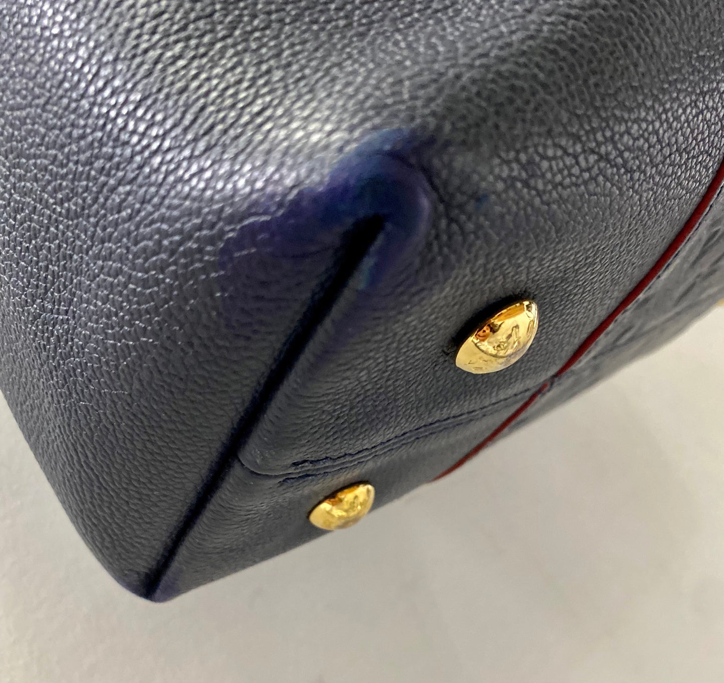 LOUIS VUITTON MONOGRAM EMPREINTE MÉLIE BAG MARINE ROUGE