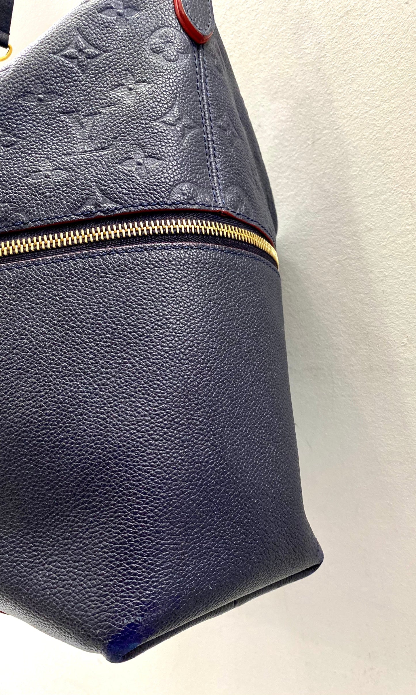 LOUIS VUITTON MONOGRAM EMPREINTE MÉLIE BAG MARINE ROUGE