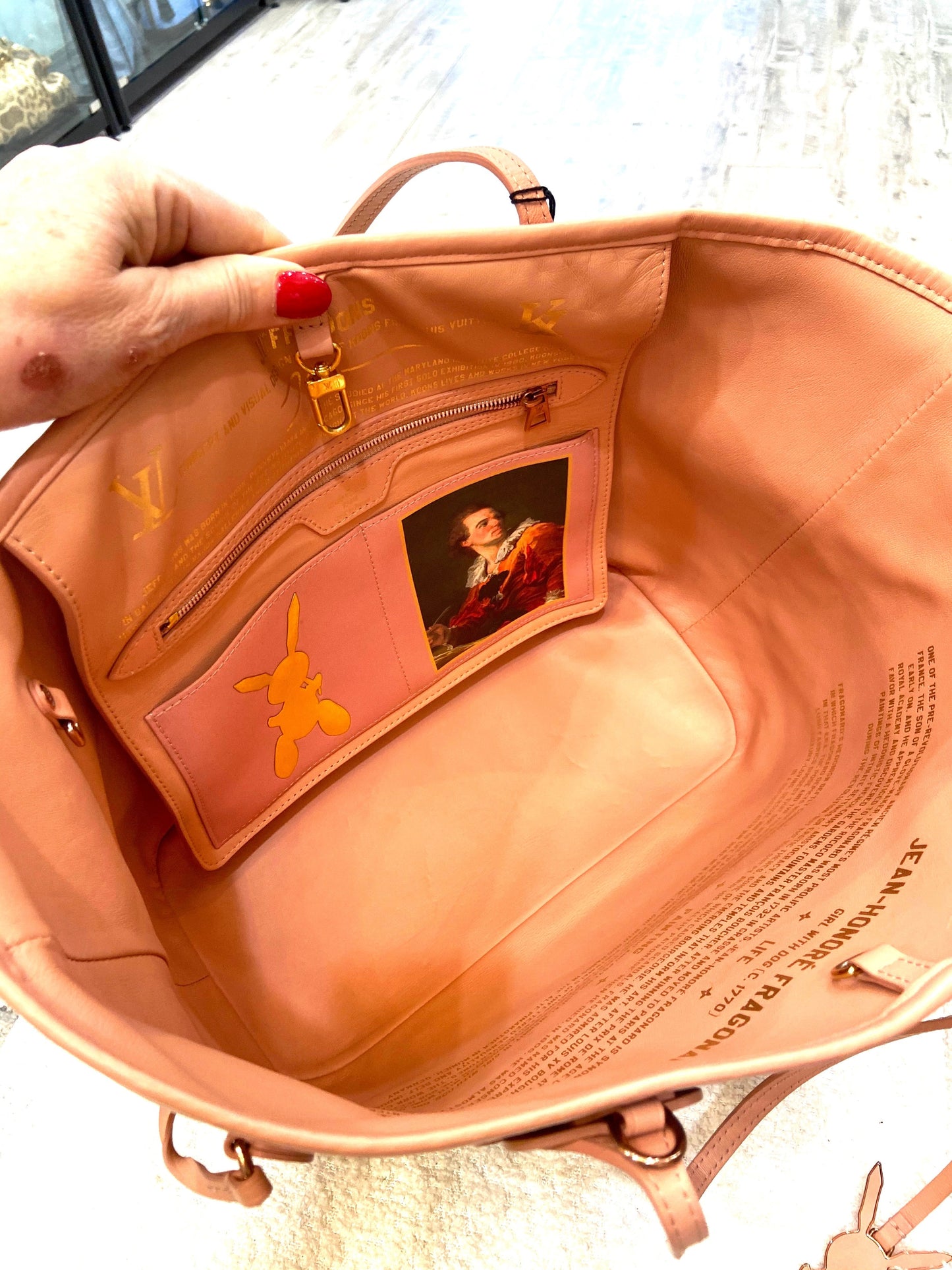LOUIS VUITTON MASTERS COLLECTION FRAGONARD NEVERFULL TOTE BAG MM