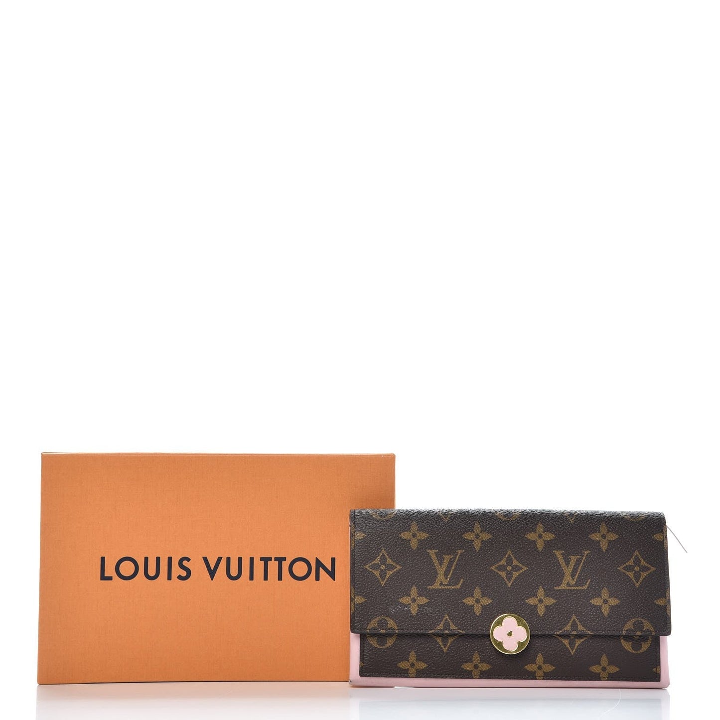 GLM-MONOGRAM FLORE WALLET ROSE BALLERINE