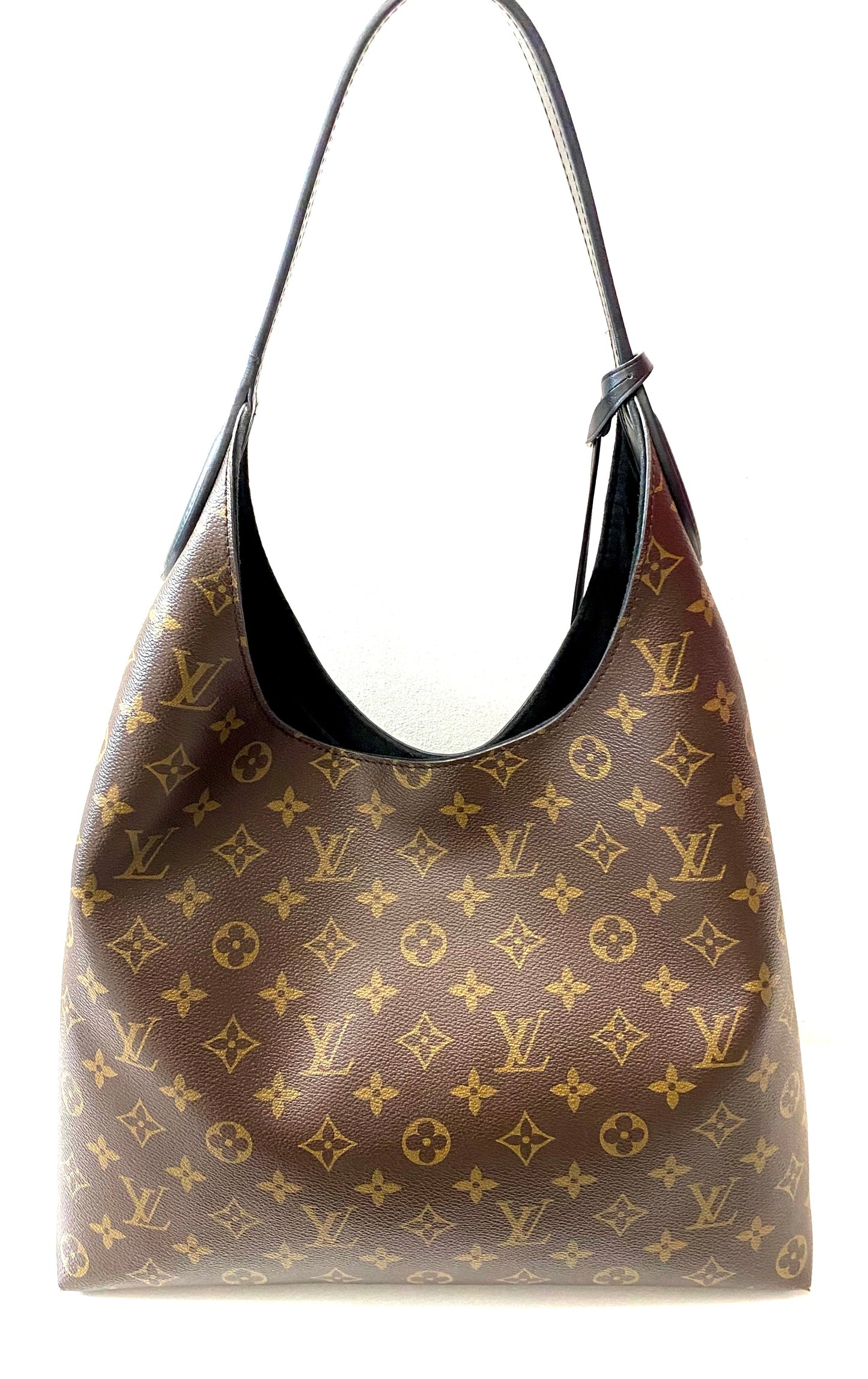 LOUIS VUITTON MONOGRAM FLOWER HOBO BAG NOIR