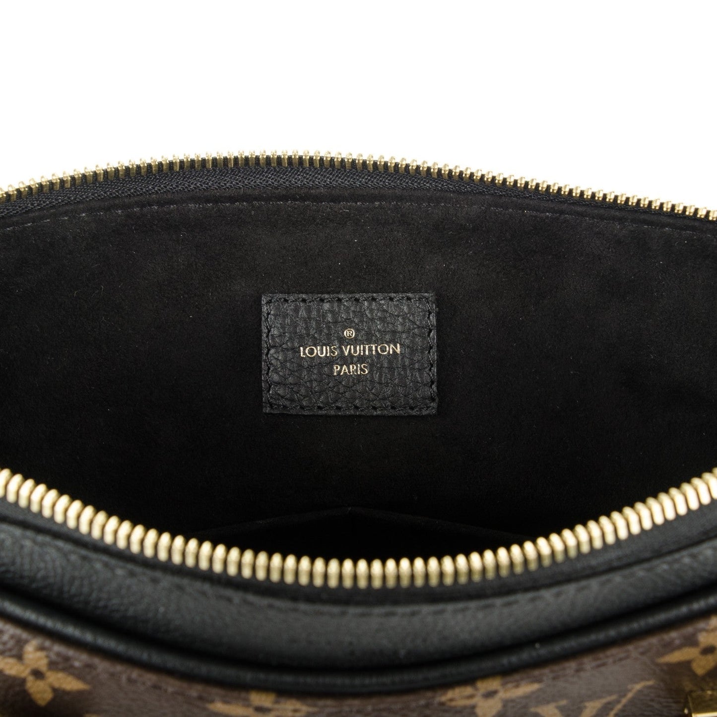 LOUIS VUITTON MONOGRAM PALLAS NOIR MM SHOULDER BAG