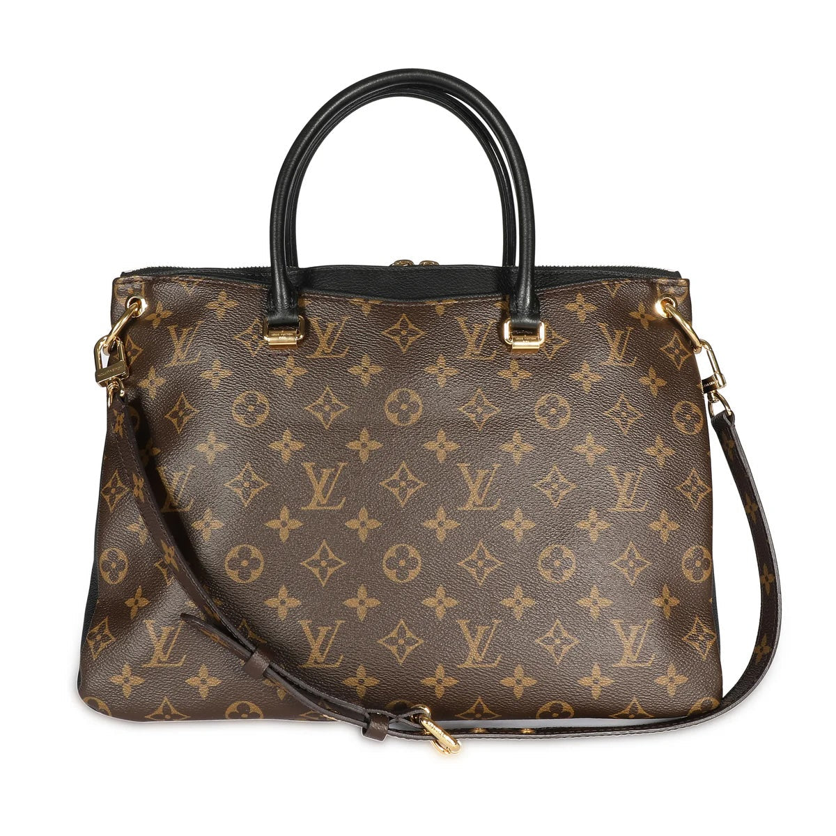 LOUIS VUITTON MONOGRAM PALLAS NOIR MM SHOULDER BAG