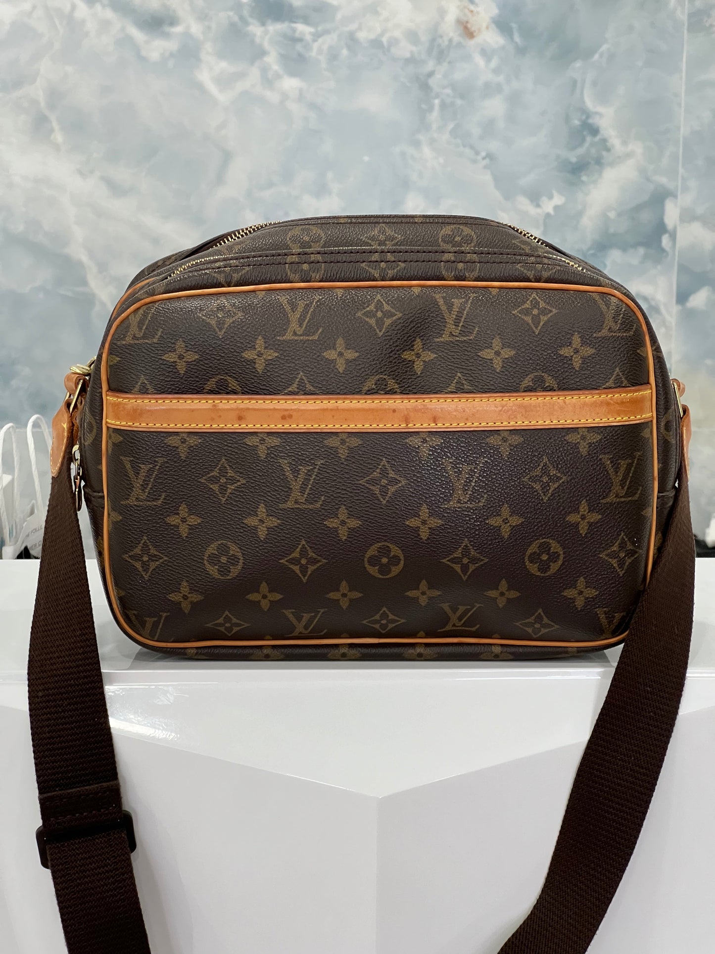LOUIS VUITTON MONOGRAM CANVAS REPORTER PM BAG