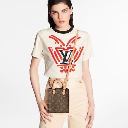 LOUIS VUITTON MONOGRAM PETIT SAC PLAT HANDBAG