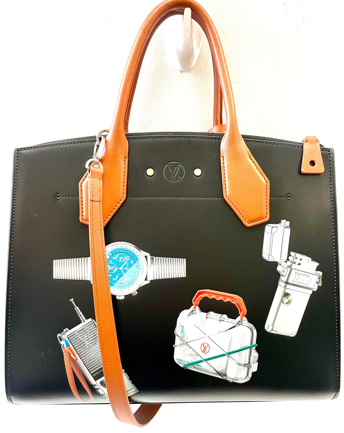 LOUIS VUITTON LIMITED EDITION WORLD TOUR CITY STEAMER CALFSKIN TOTE