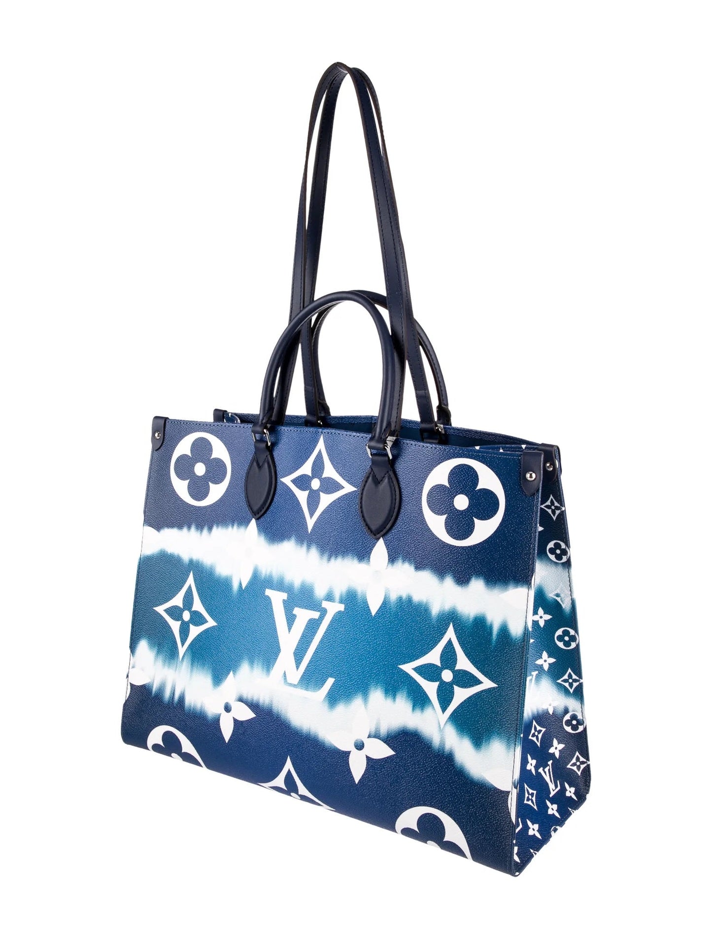 LOUIS VUITTON GIANT MONOGRAM ESCALE "ON THE GO" GM TOTE BAG