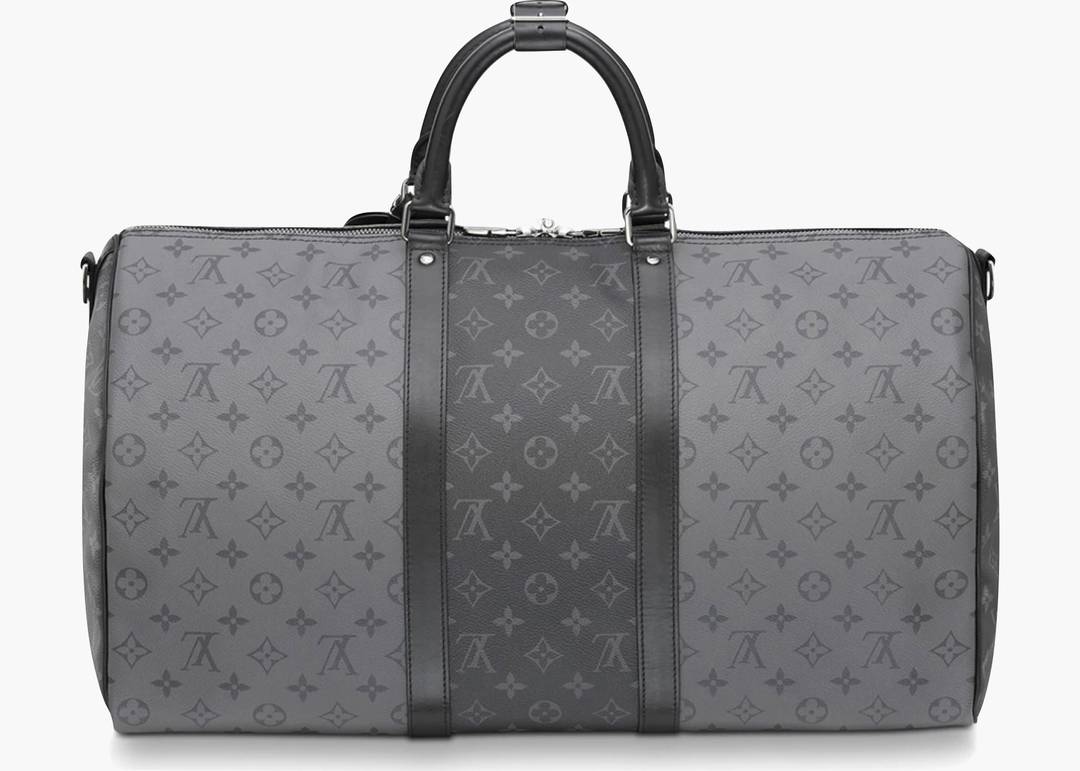 LOUIS VUITTON REVERSE MONOGRAM ECLIPSE KEEPALL BANDOULIÈRE 50 BAG