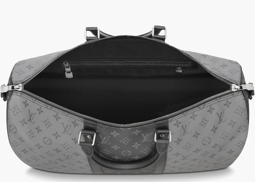 LOUIS VUITTON REVERSE MONOGRAM ECLIPSE KEEPALL BANDOULIÈRE 50 BAG