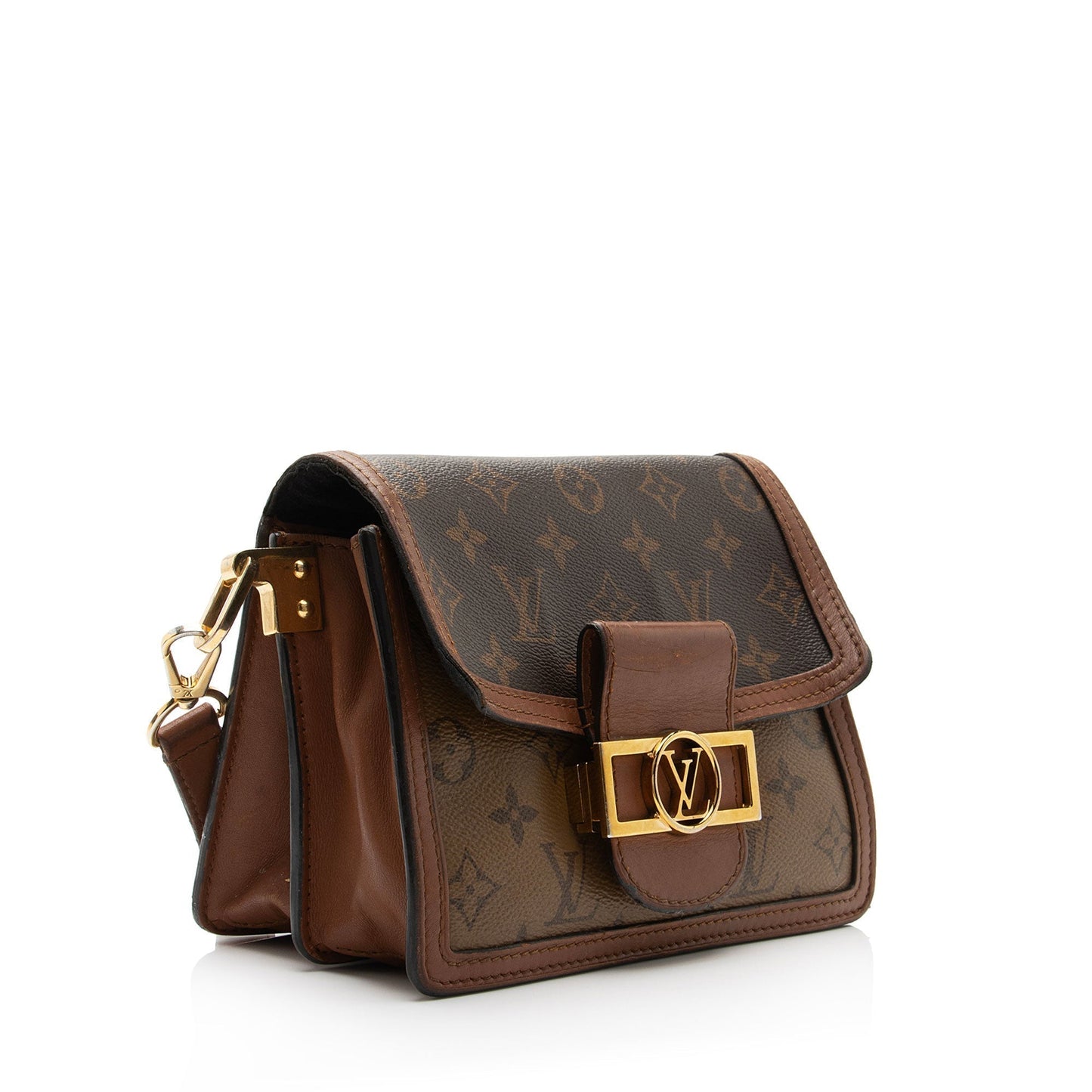 Louis Vuitton Reverse Monogram Mini Dauphine Shoulder Bag (SHF-dz9N6Z)
