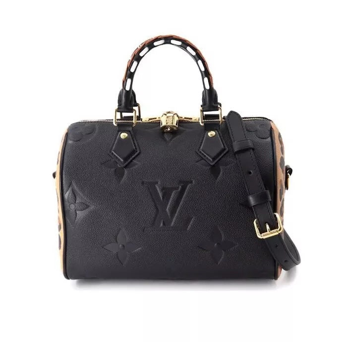 LOUIS VUITTON WILD AT HEART EMPREINTE MONOGRAM GIANT SPEEDY BANDOULIERE 25