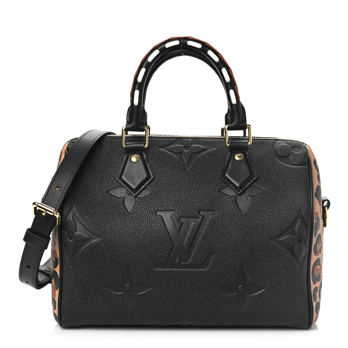 LOUIS VUITTON WILD AT HEART EMPREINTE MONOGRAM GIANT SPEEDY BANDOULIERE 25