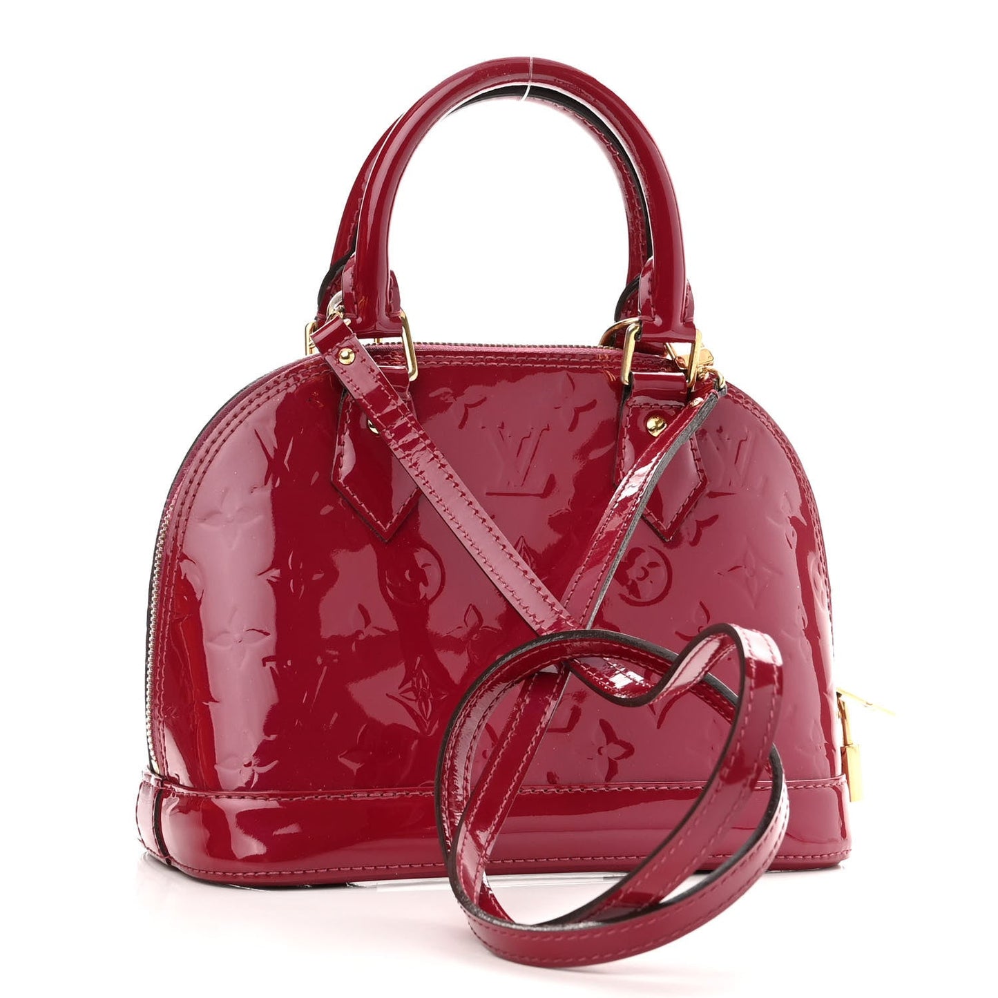 LOUIS VUITTON MONOGRAM VERNIS ALMA BB MAGENTA