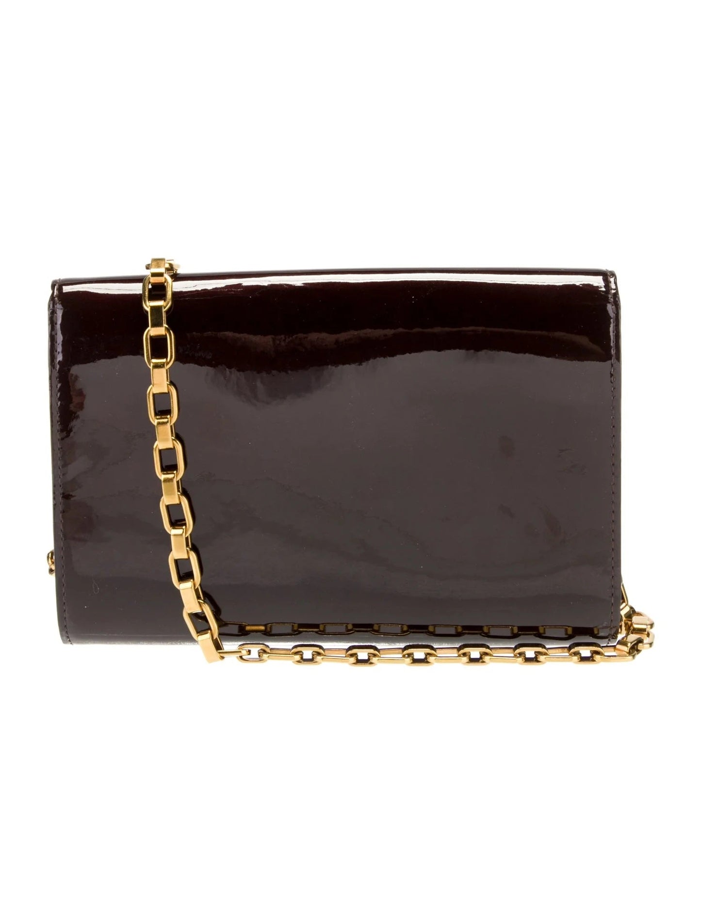 LOUIS VUITTON VERNIS LOUISE GM CHAIN BAG