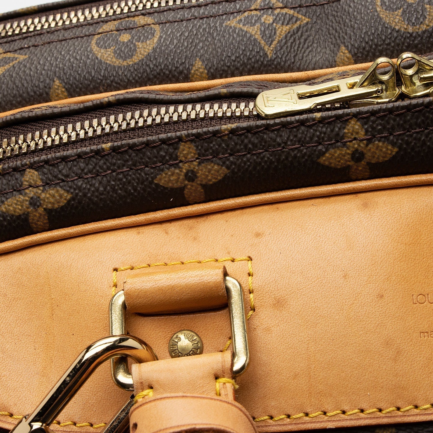Louis Vuitton Vintage Monogram Canvas Alize 24 Heures Weekender