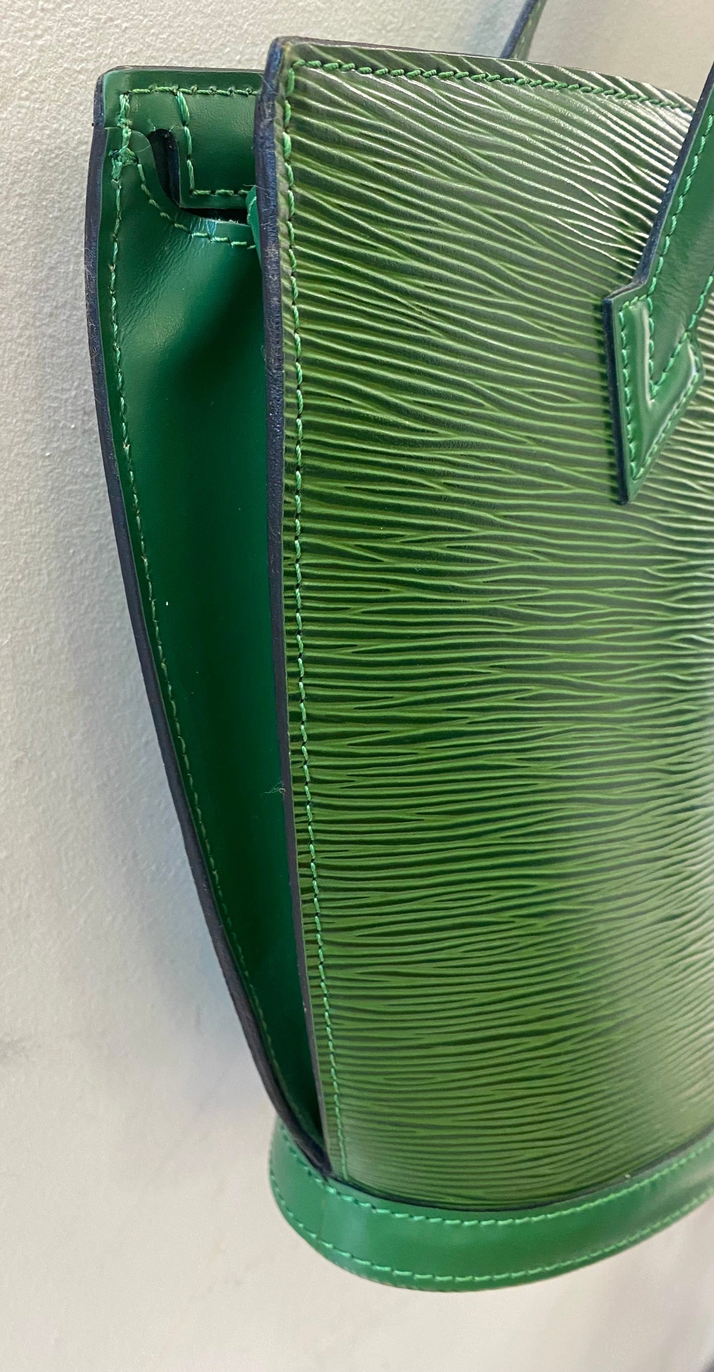 LOUIS VUITTON SAINT JACQUES PM SHOULDER BAG IN BORNEO GREEN