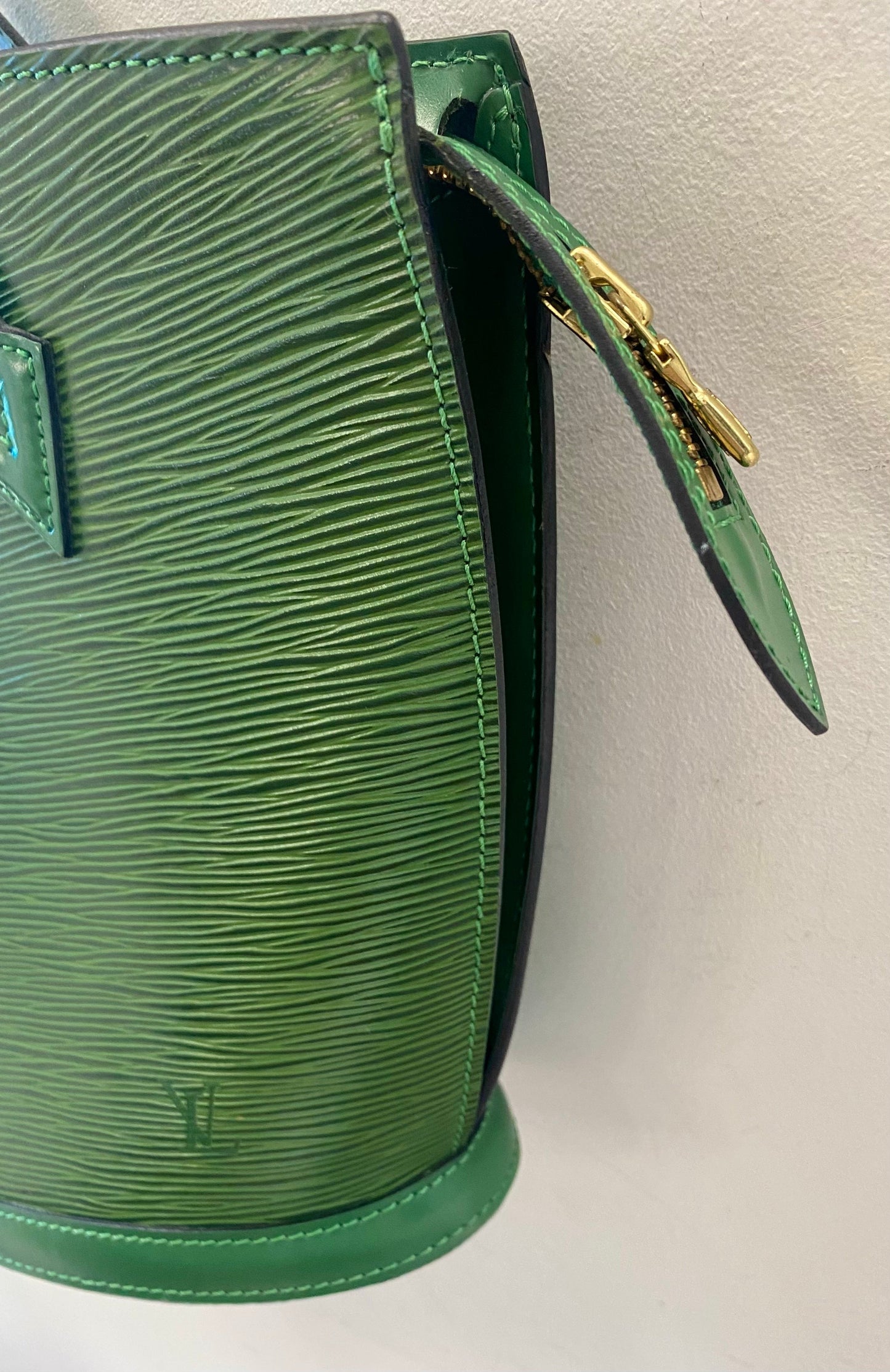 LOUIS VUITTON SAINT JACQUES PM SHOULDER BAG IN BORNEO GREEN