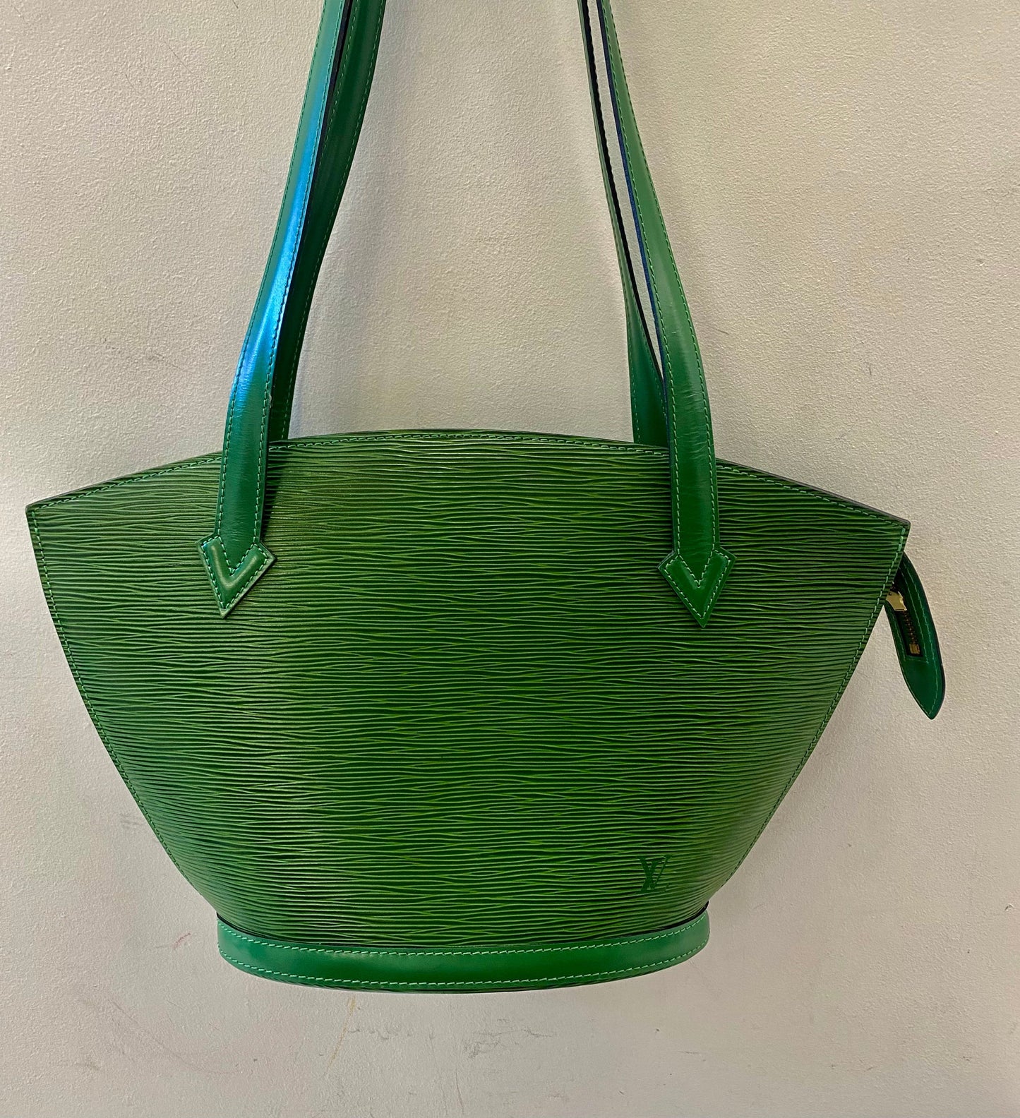 LOUIS VUITTON SAINT JACQUES PM SHOULDER BAG IN BORNEO GREEN