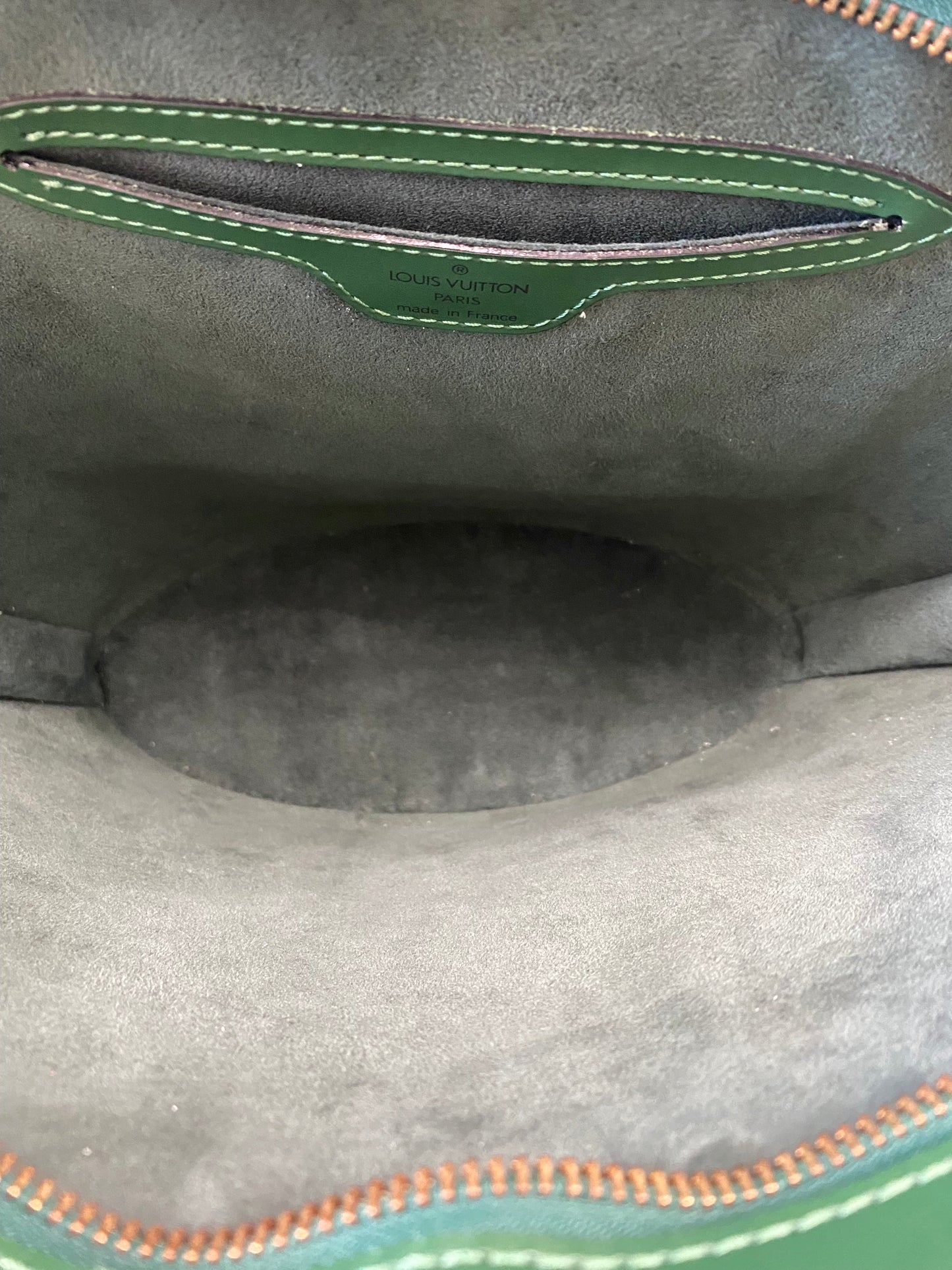 LOUIS VUITTON SAINT JACQUES PM SHOULDER BAG IN BORNEO GREEN