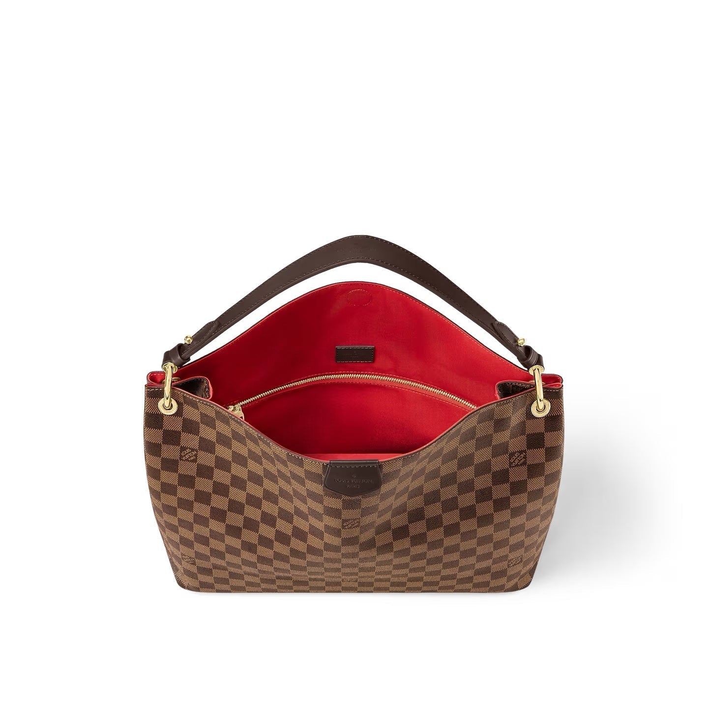 LOUIS VUITTON DAMIER EBENE GRACEFULL MM HOBO BAG