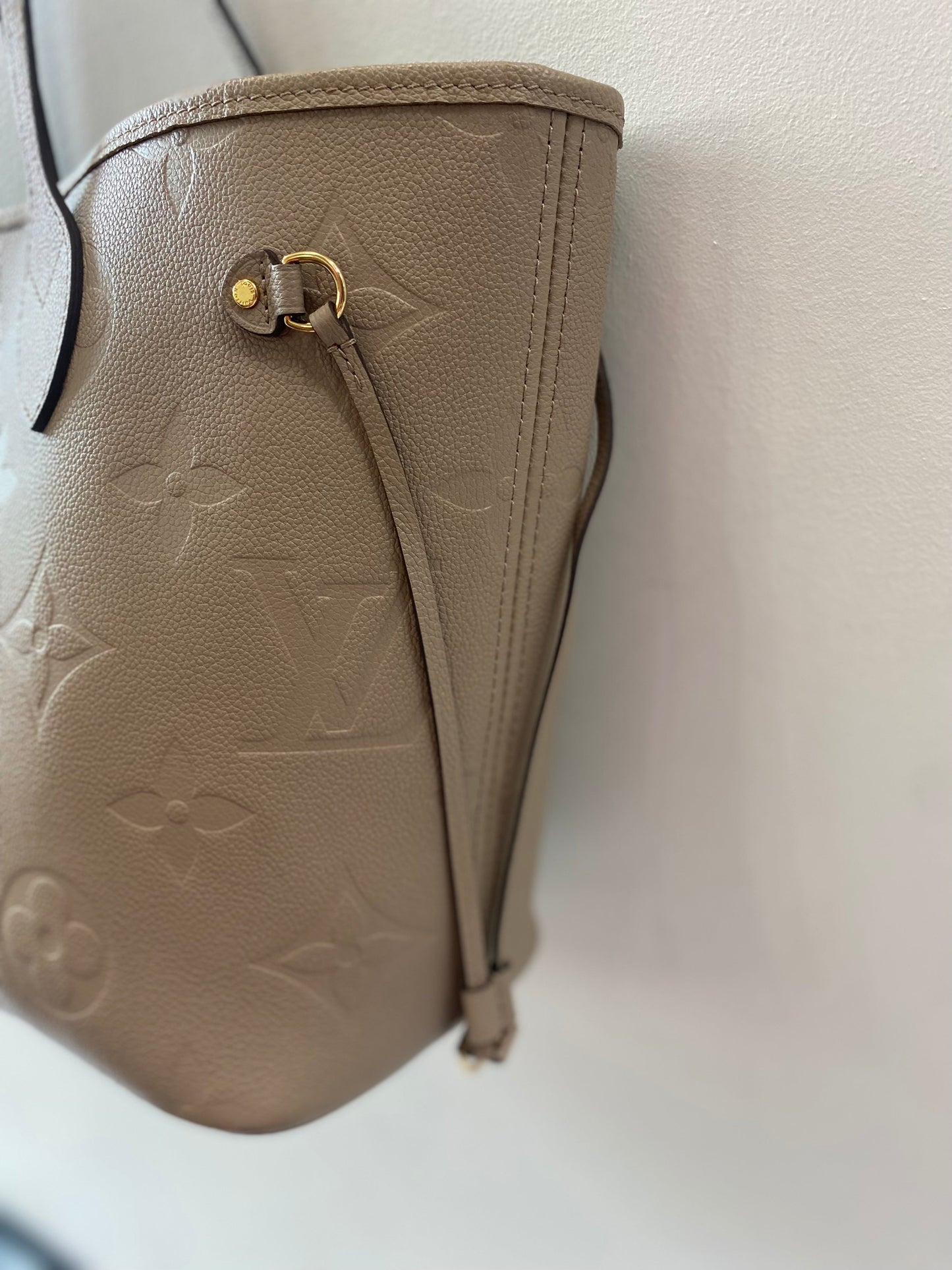 LOUIS VUITTON MONOGRAM EMPREINTE LEATHER NEVERFULL TOTE MM