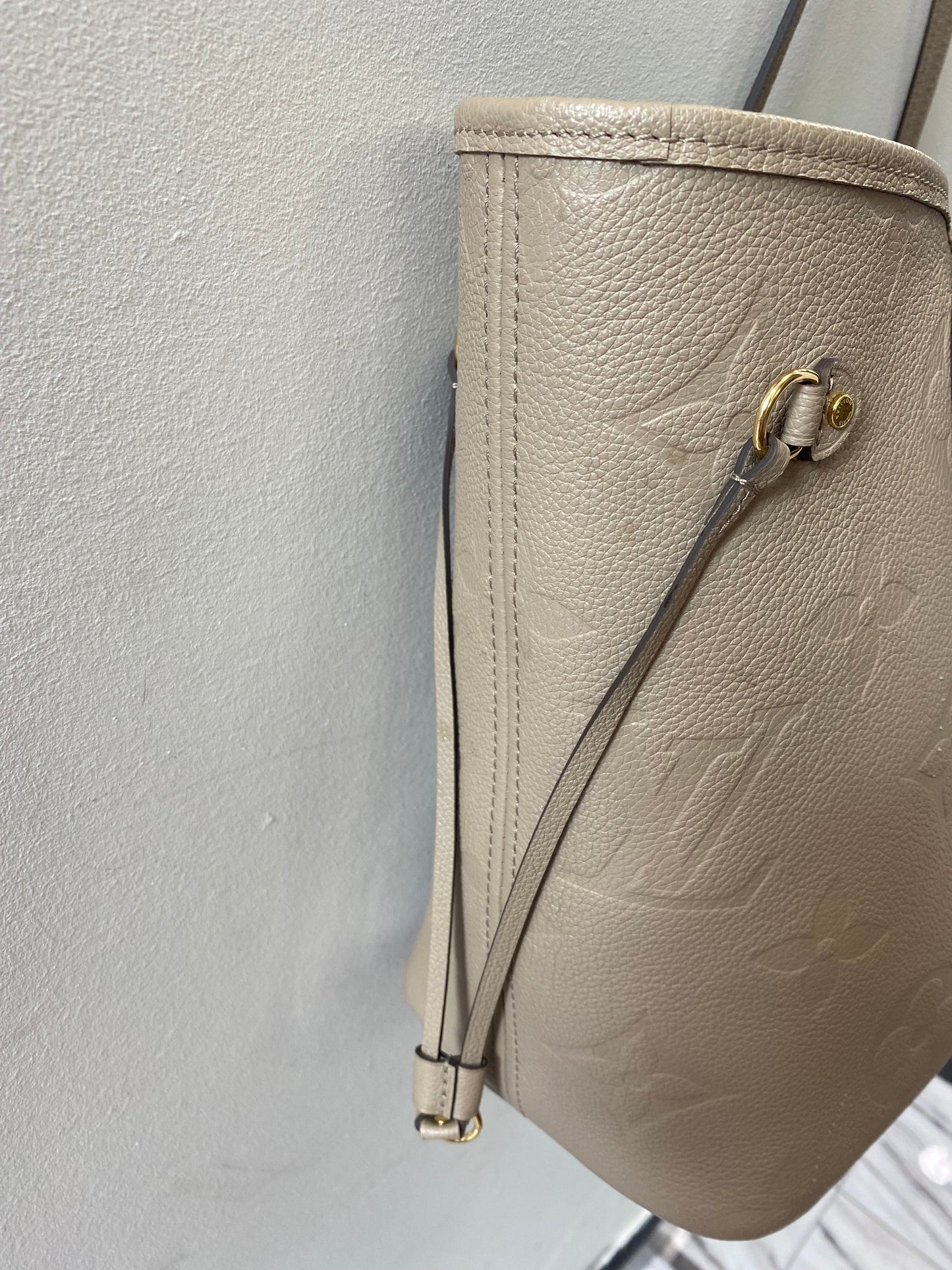 LOUIS VUITTON MONOGRAM EMPREINTE LEATHER NEVERFULL TOTE MM