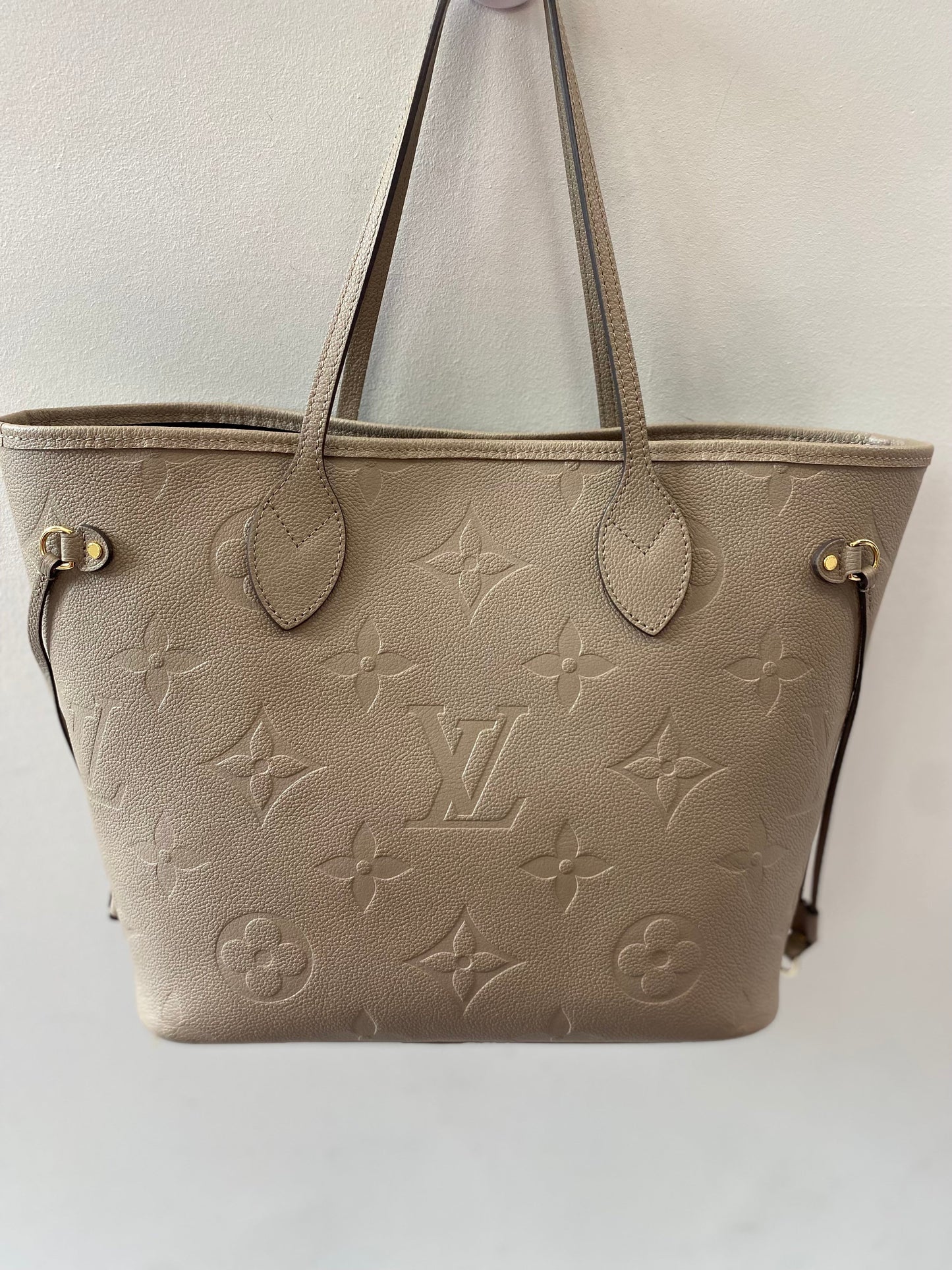 LOUIS VUITTON MONOGRAM EMPREINTE LEATHER NEVERFULL TOTE MM